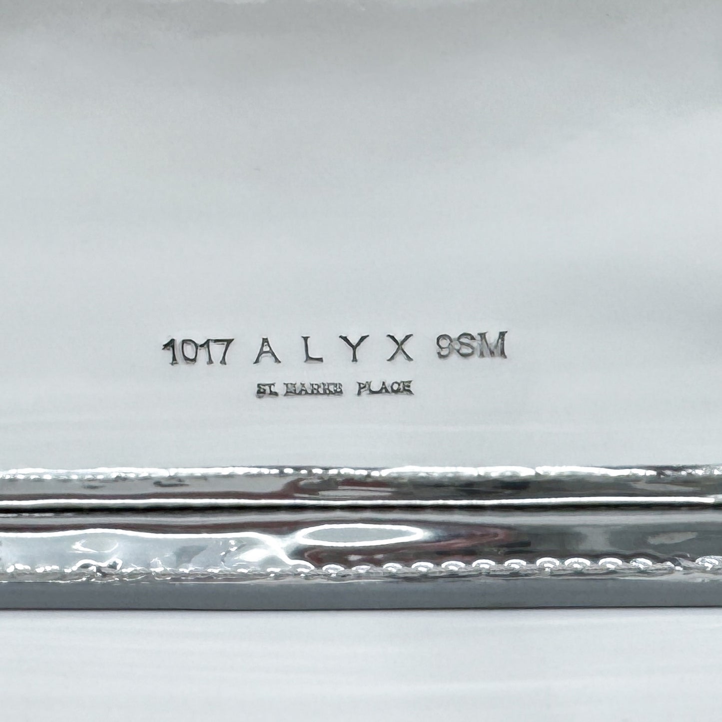 1017 ALYX 9SM Silver Mirror Brie Crossbody Satchel Bag