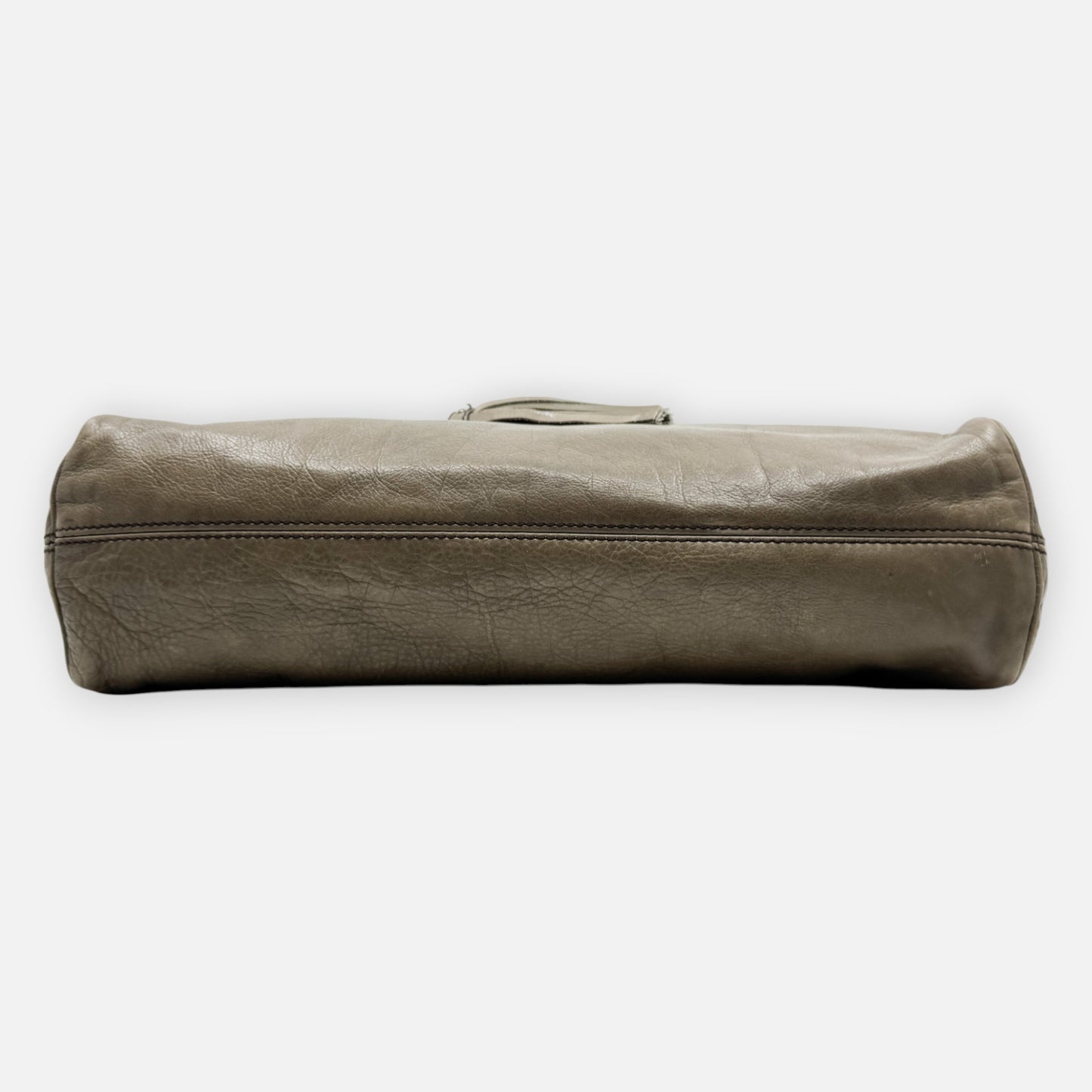 Boss Orange Olive Green, Black and Silver Leather Shoulder Bag