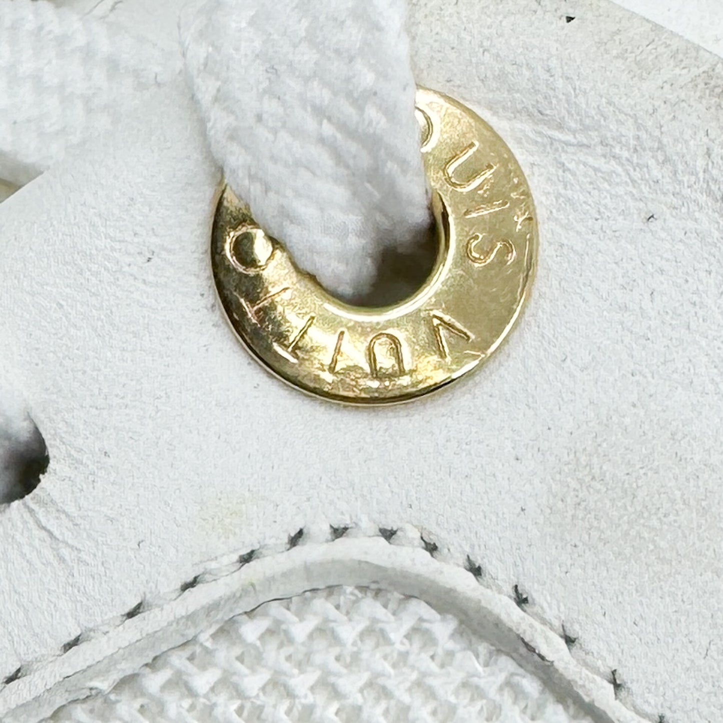 Louis Vuitton White Leather & Mesh Studded Run Away Sneakers EU38 ~ AU7