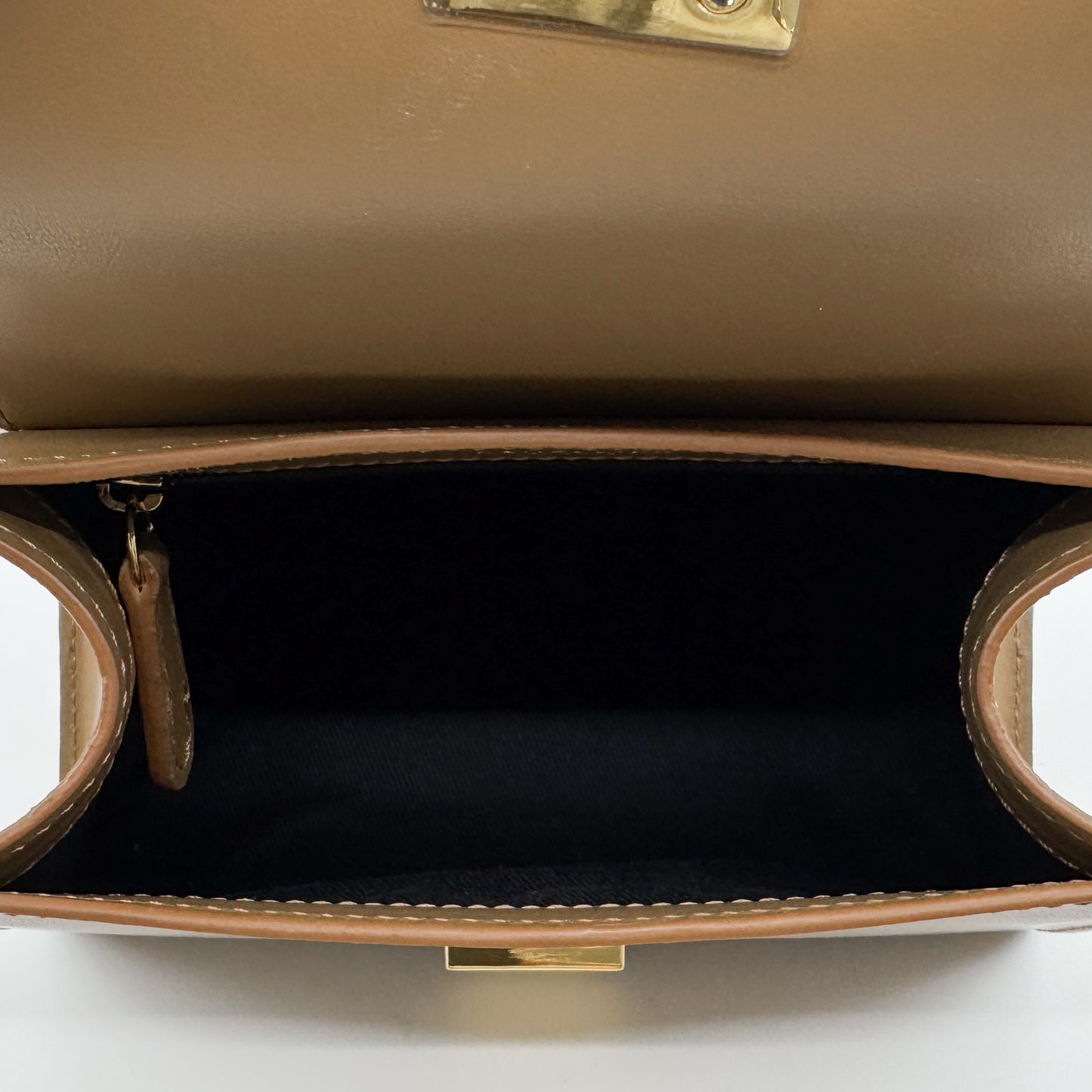 DeMellier London Toffee Brown Smooth Leather Nano Montreal Bag