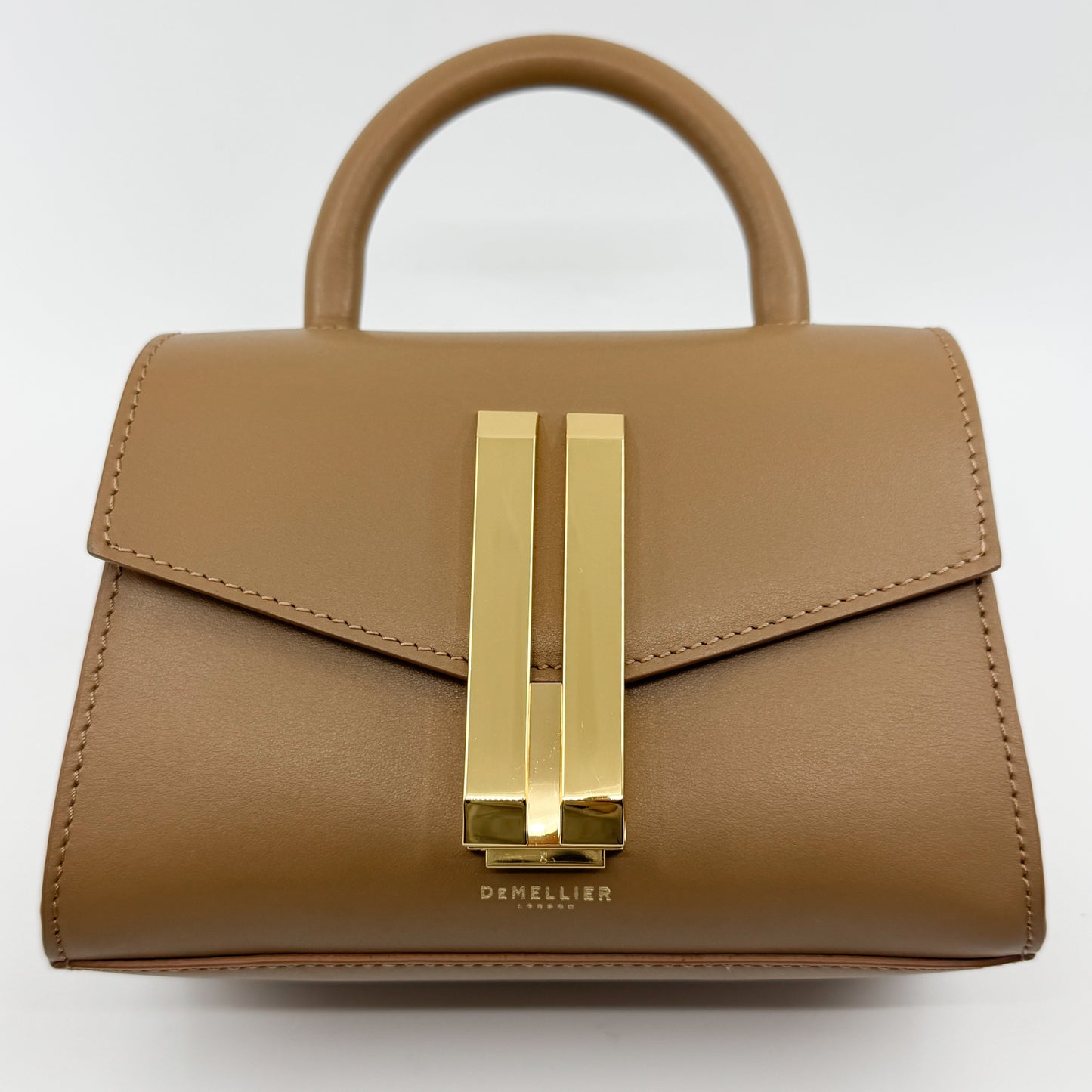 DeMellier London Toffee Brown Smooth Leather Nano Montreal Bag
