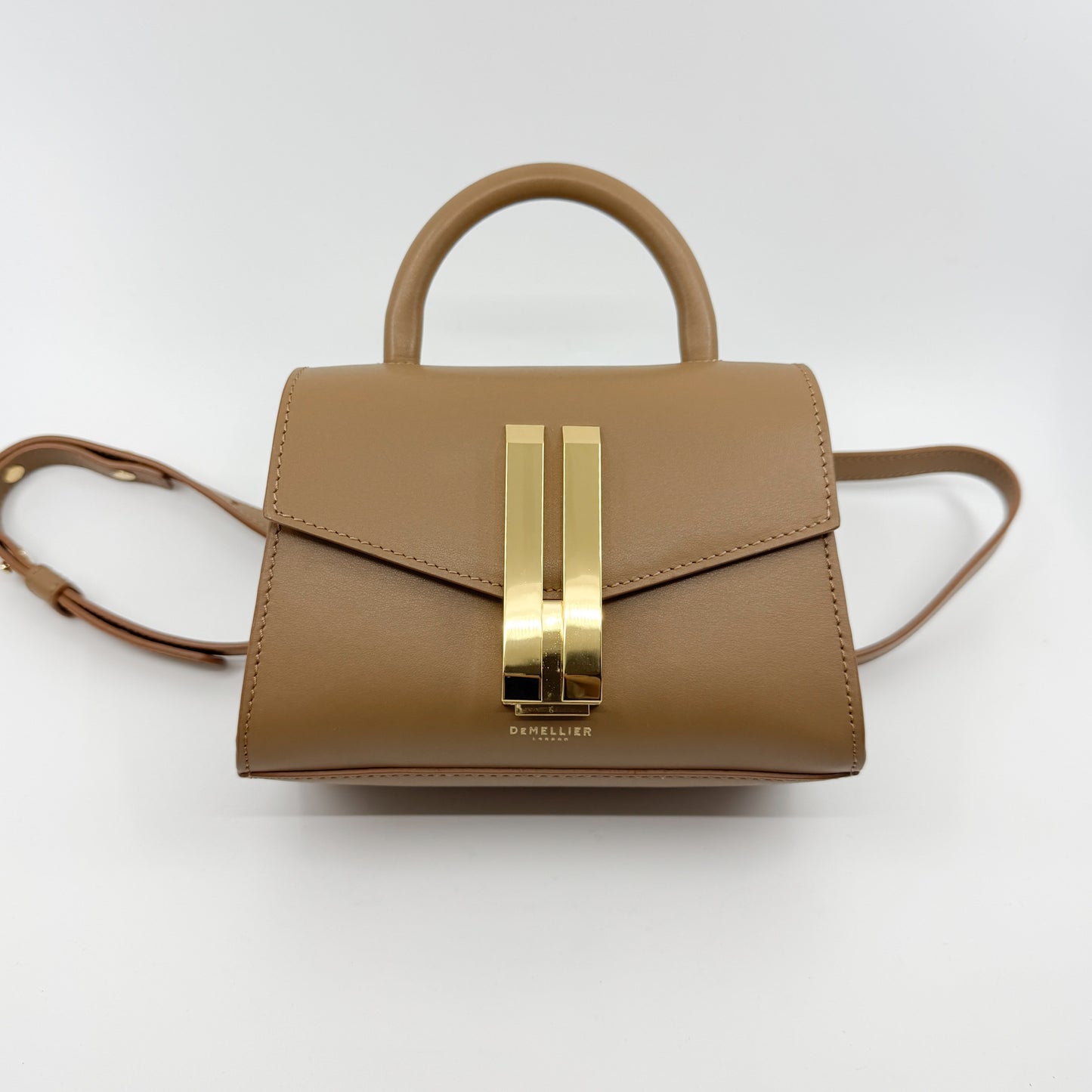 DeMellier London Toffee Brown Smooth Leather Nano Montreal Bag