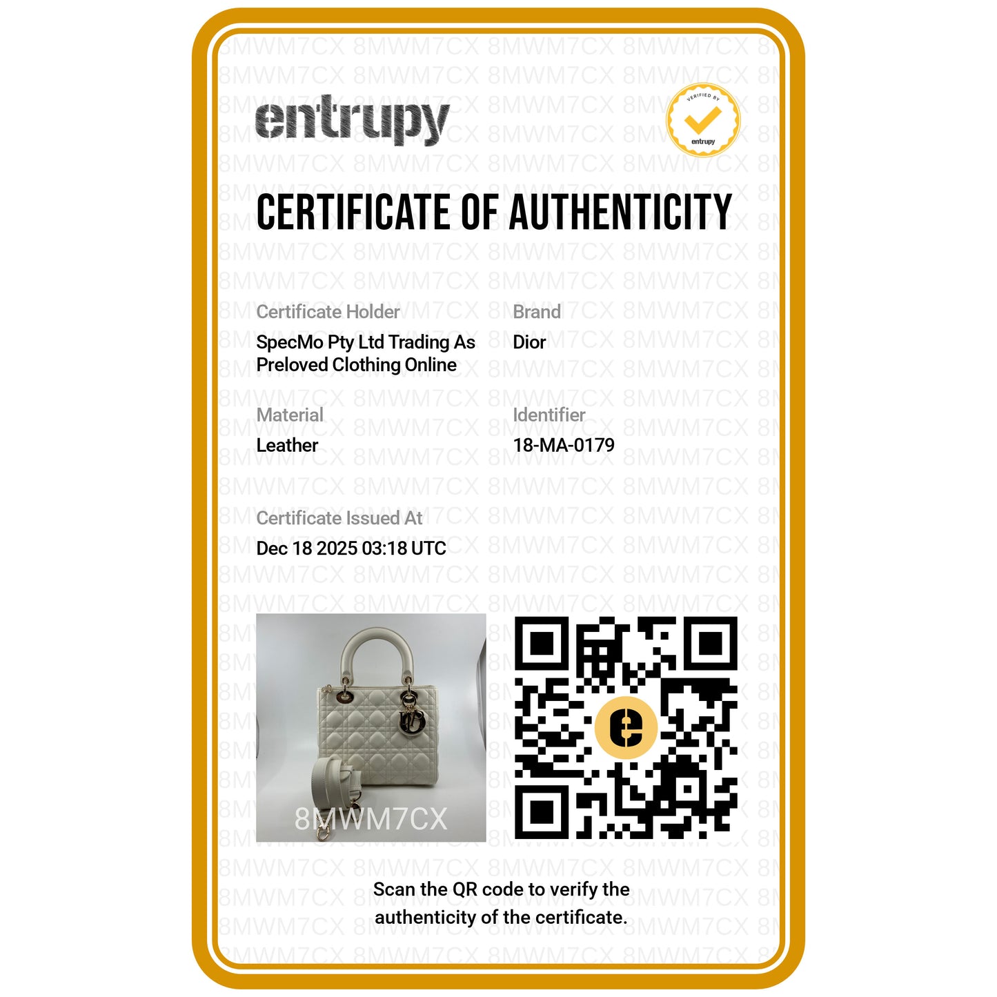 Christian Dior Creamy White Quilted Leather Medium Lady Dior Bag