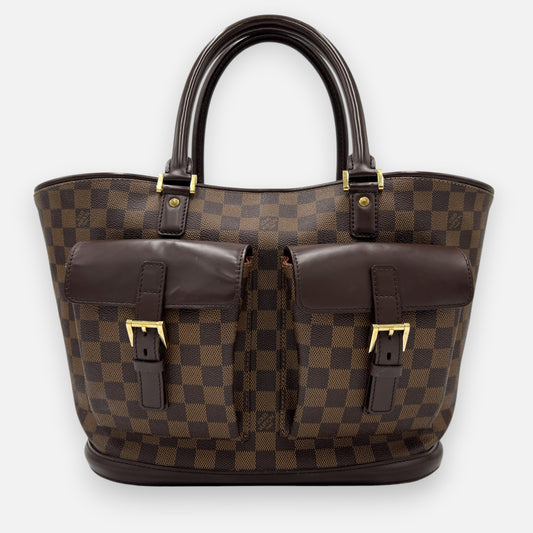 Louis Vuitton Damier Ebene Manosque GM Large Tote Bag