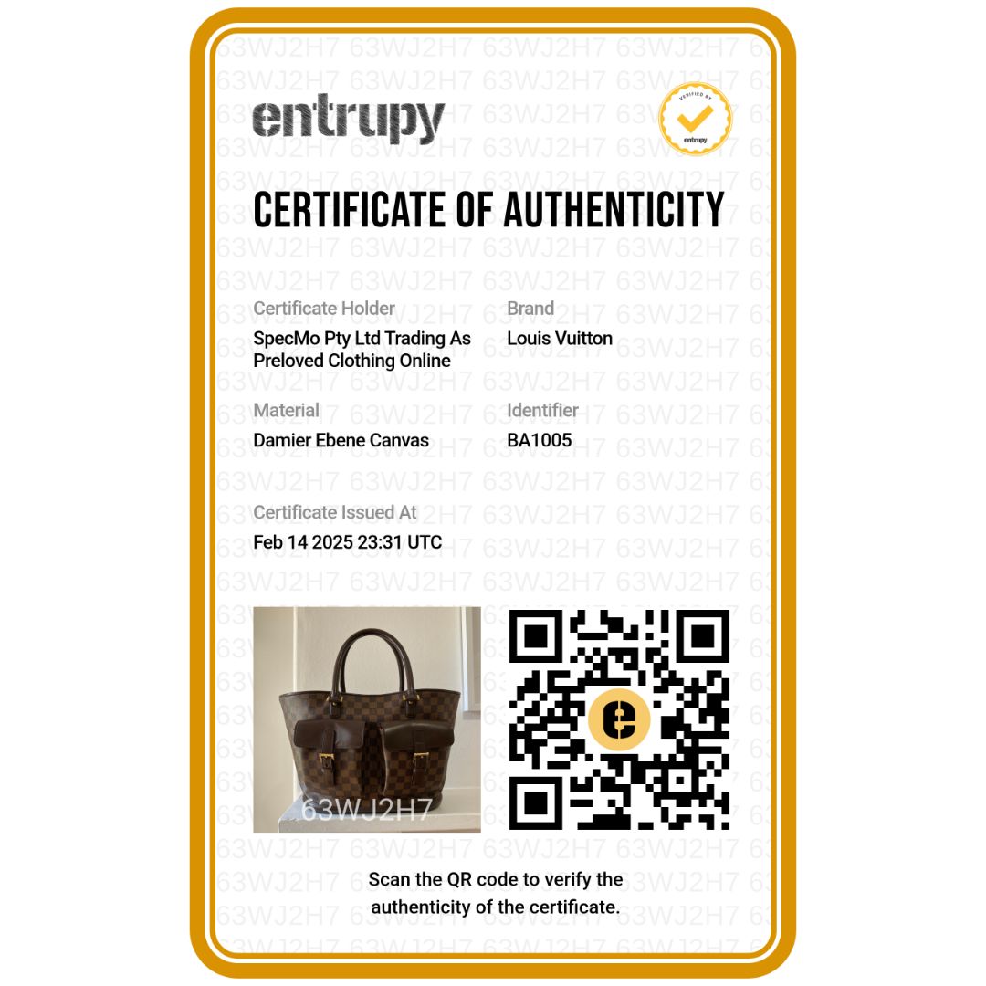 Louis Vuitton Damier Ebene Manosque GM Large Tote Bag