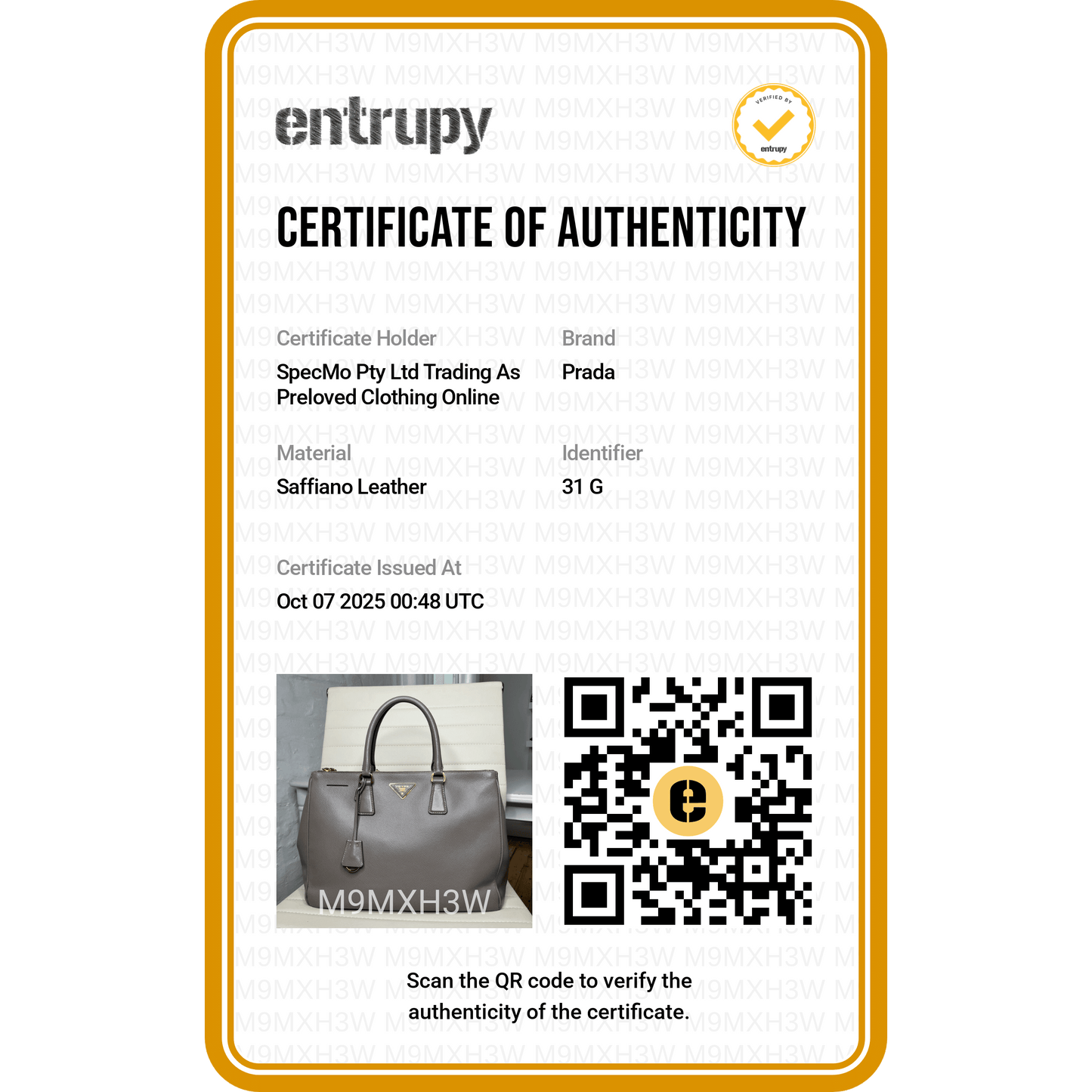 Prada Beige Grey Saffiano Leather Double Zip Galleria Tote Bag