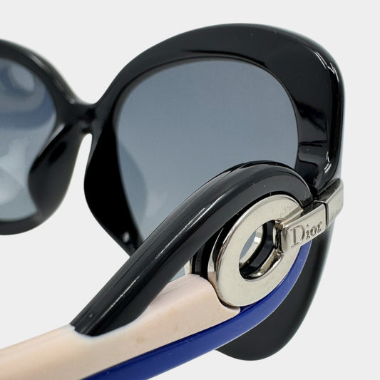 Christian Dior Vintage Black Twisting Optyl Butterfly Sunglasses