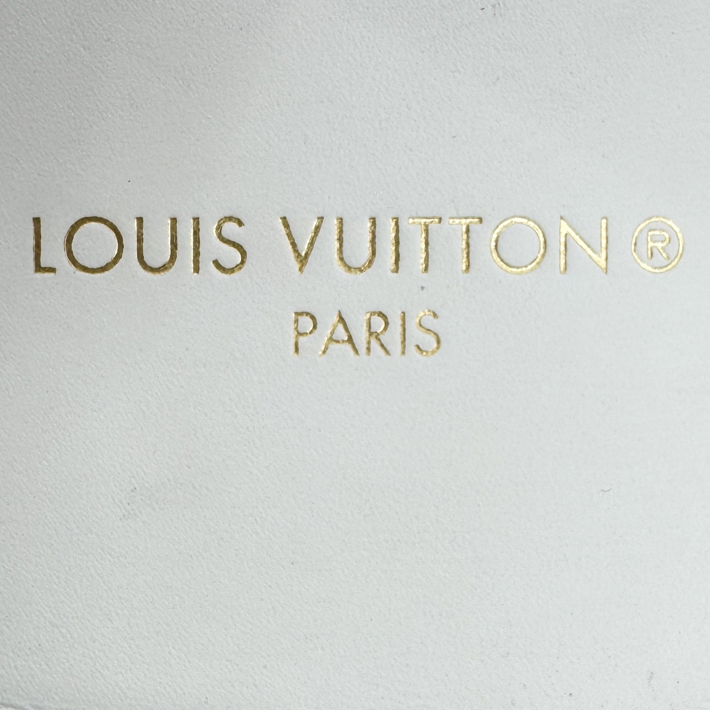 Louis Vuitton White Leather Gold Trim Run Away Sneakers EU38 ~ AU7