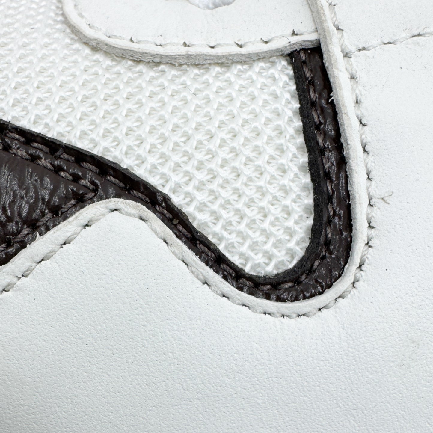 Louis Vuitton White Leather & Monogram Canvas Run Away Sneakers EU38 ~ AU7