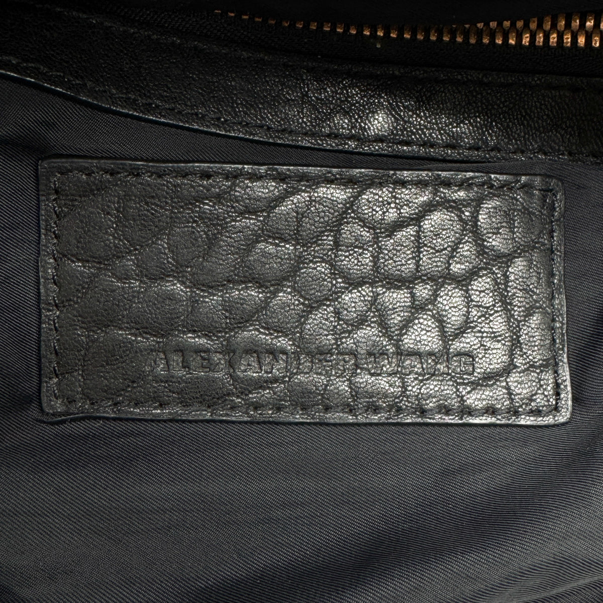 Alexander Wang Darcy Black Pebbled Leather Studded Hobo Bag