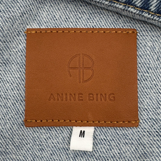 Anine Bing Blue Wash Denim Rory Jacket Medium ~ AU10-12