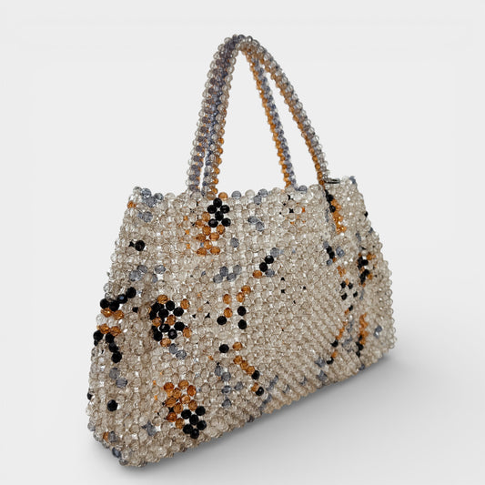 Anteprima Italy Multicoloured Beaded Tote Bag