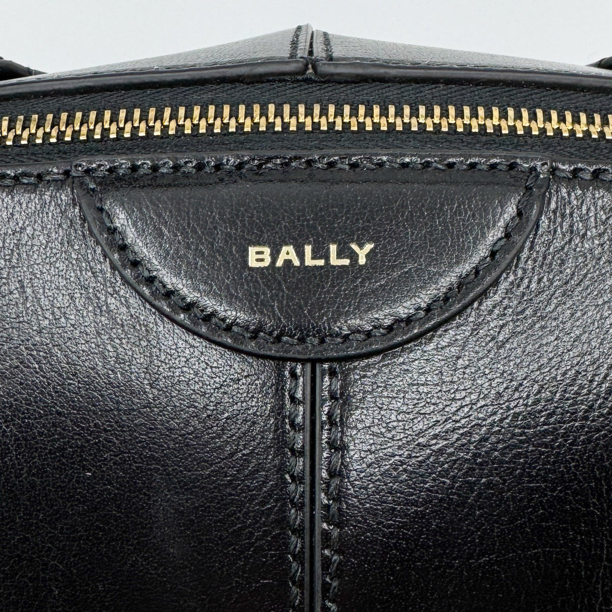 Bally Belle Alpine Black Leather Large Tote Bag