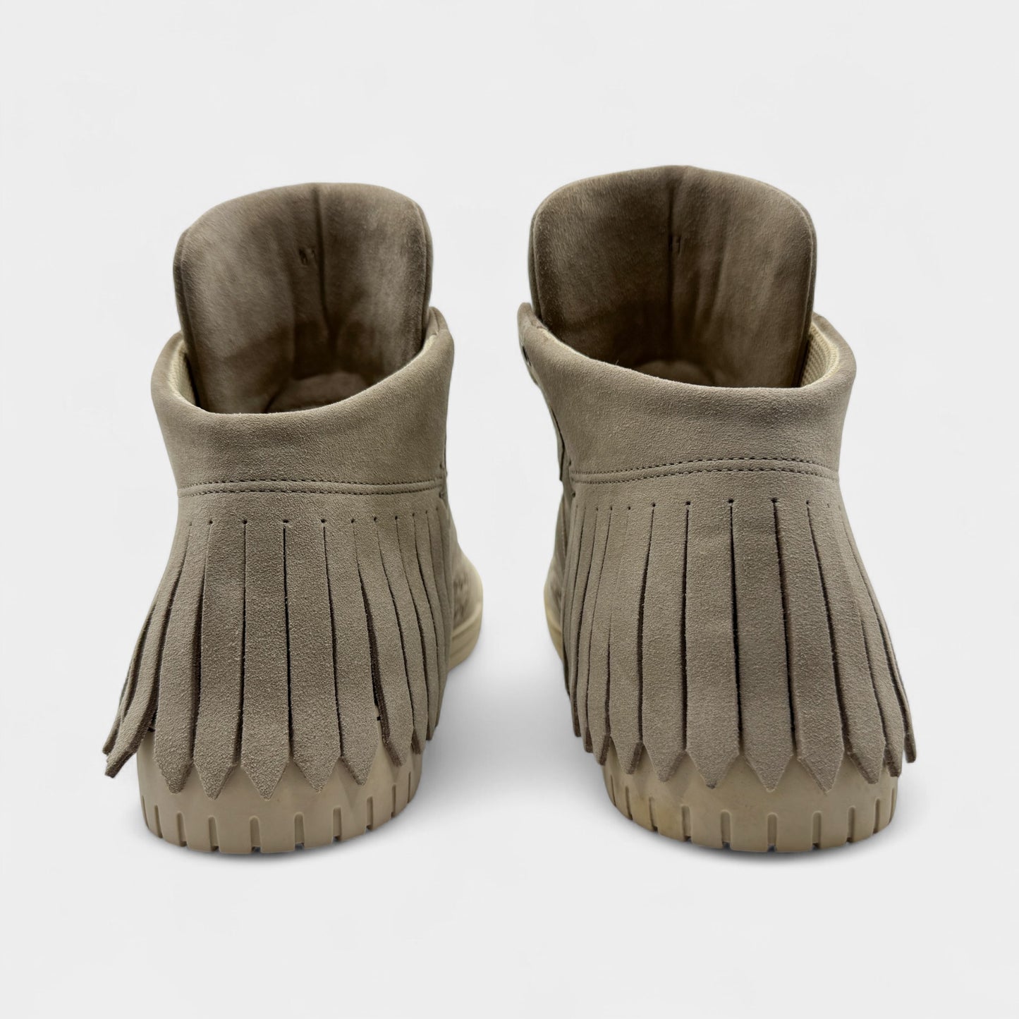 Bottega Veneta Beige Suede Intrecciato Sneakers M8 ~ W10 ~ EU41