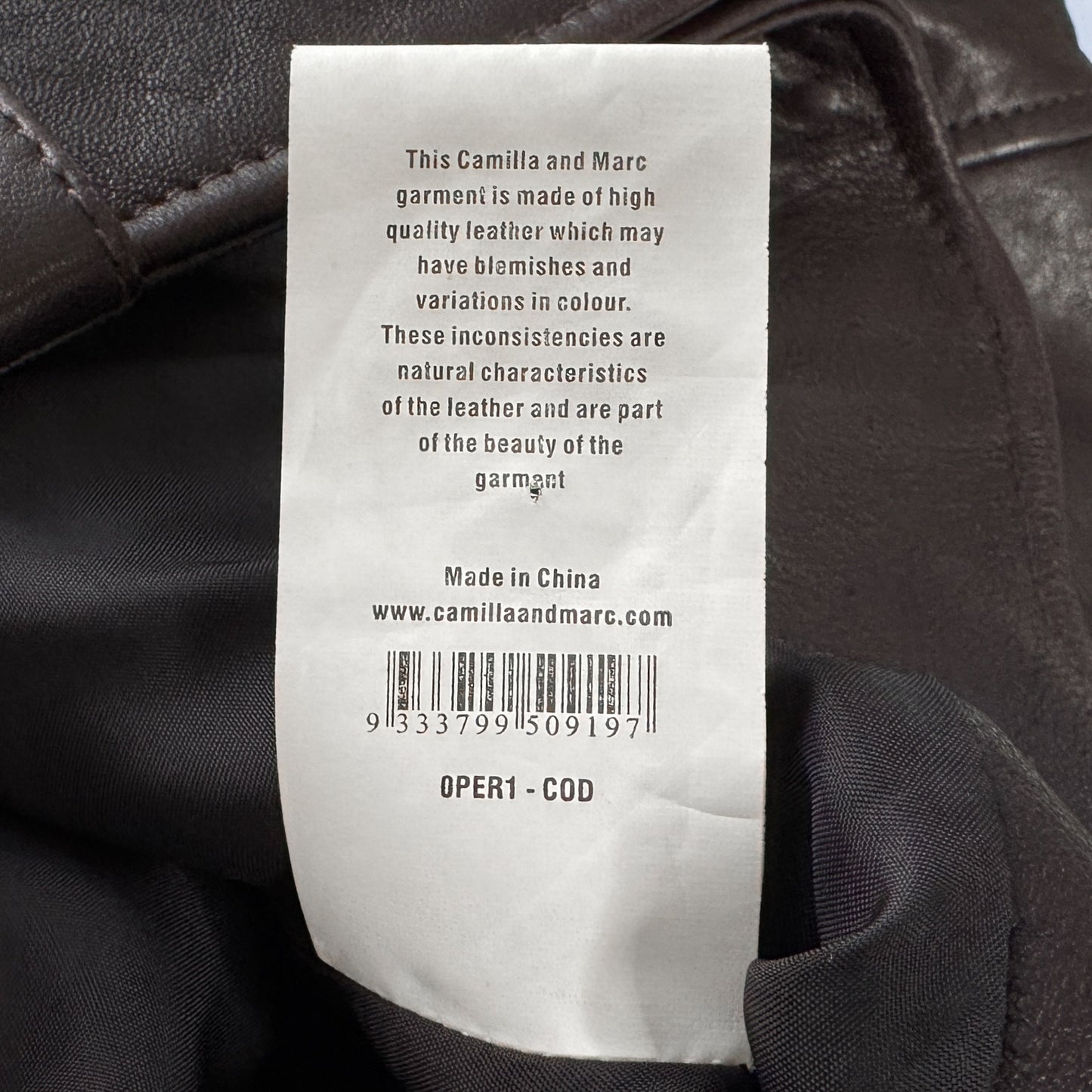 Camilla and Marc Merlot Lambs Leather Bradman Jacket AU12 ~ Medium