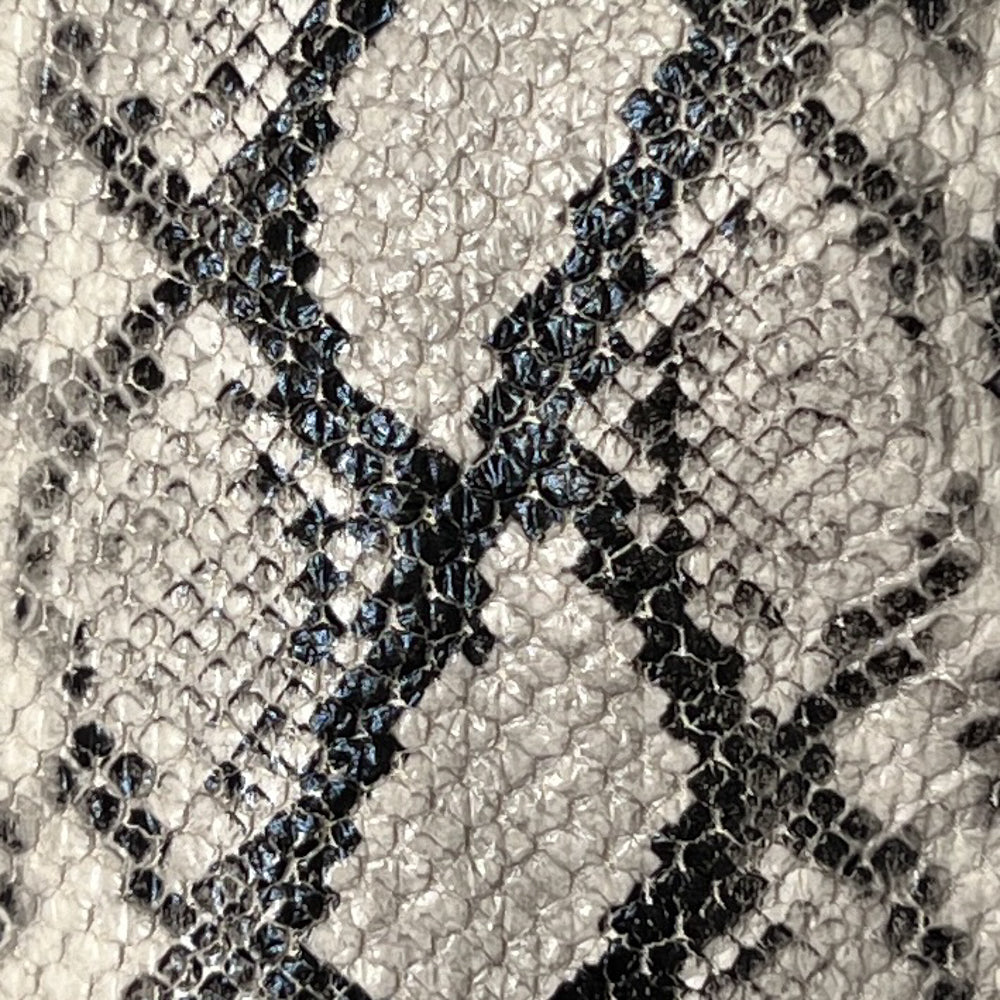 Carla Zampatti Black & Off-White Snake Skin Embossed Zip Jacket - AU12