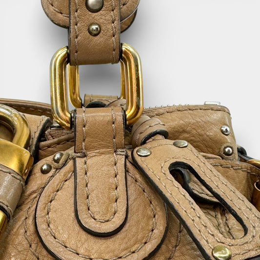 Chloe Vintage Brown Leather Small Paddington Handbag