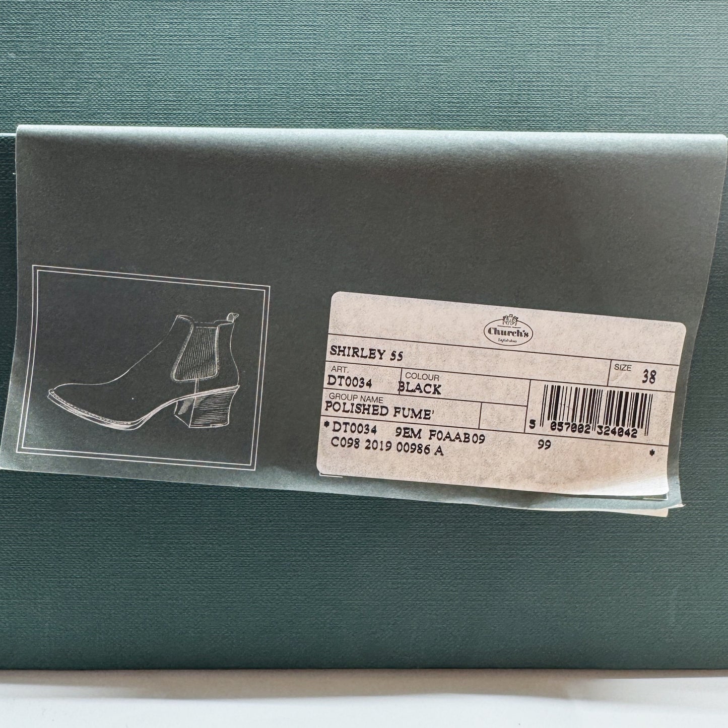 Church's Black Leather Shirley 55 Ankle Boots EU38 ~ AU7