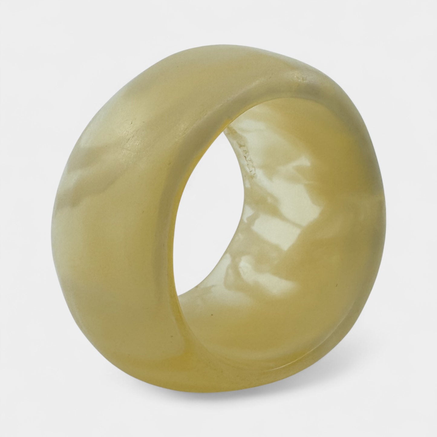 Dinosaur Designs Cream Chunky Resin Bracelet Small