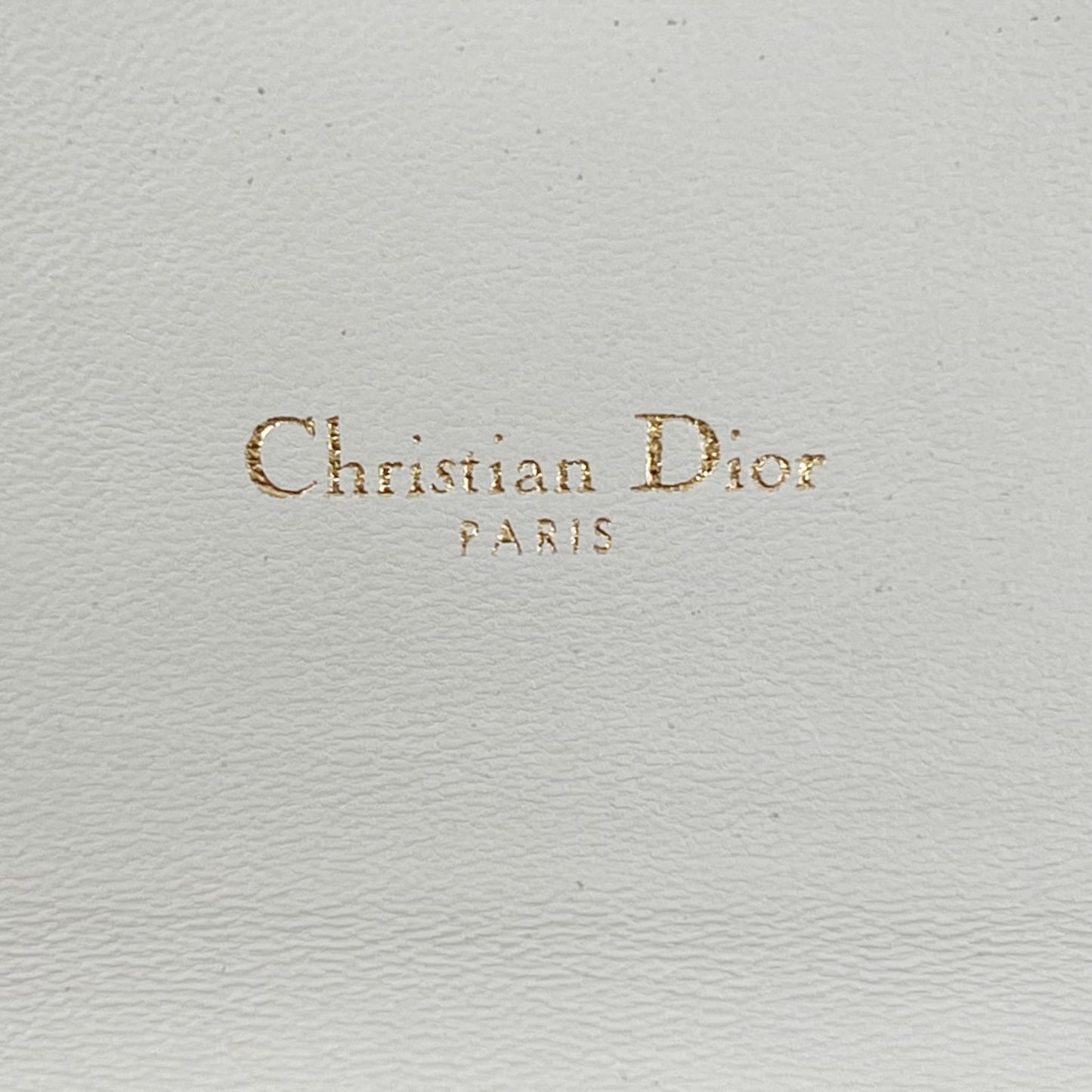 Dior Dioraddict Creamy White Leather & Brass Studs Wallet On Chain Bag