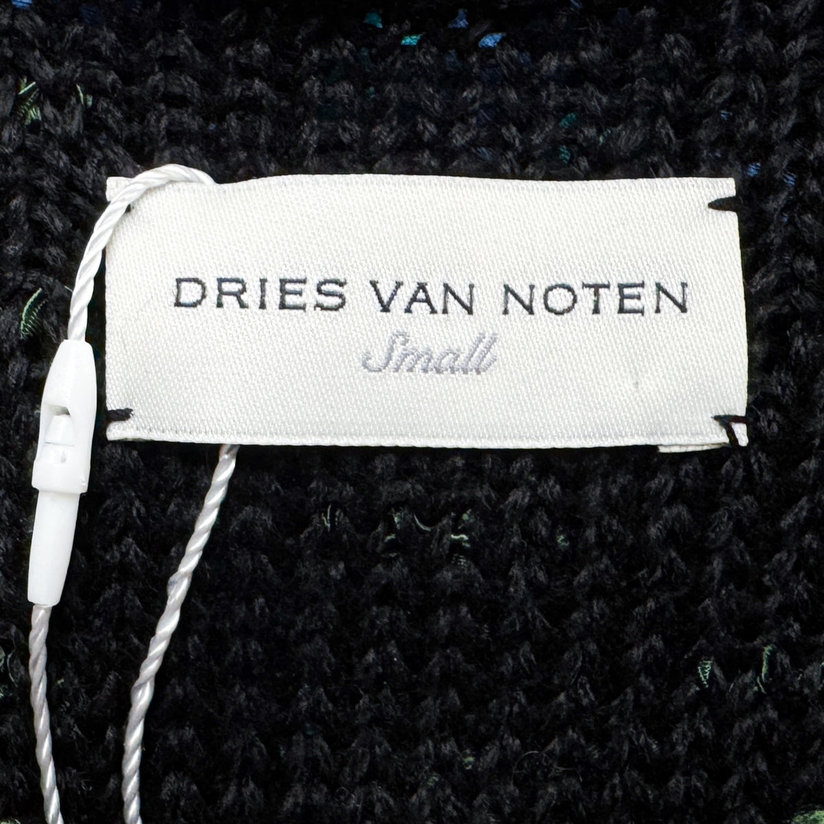 Dries van Noten Blue Green Teal Ombré Ribbon Fringe Midi Dress Small ~ AU8-10