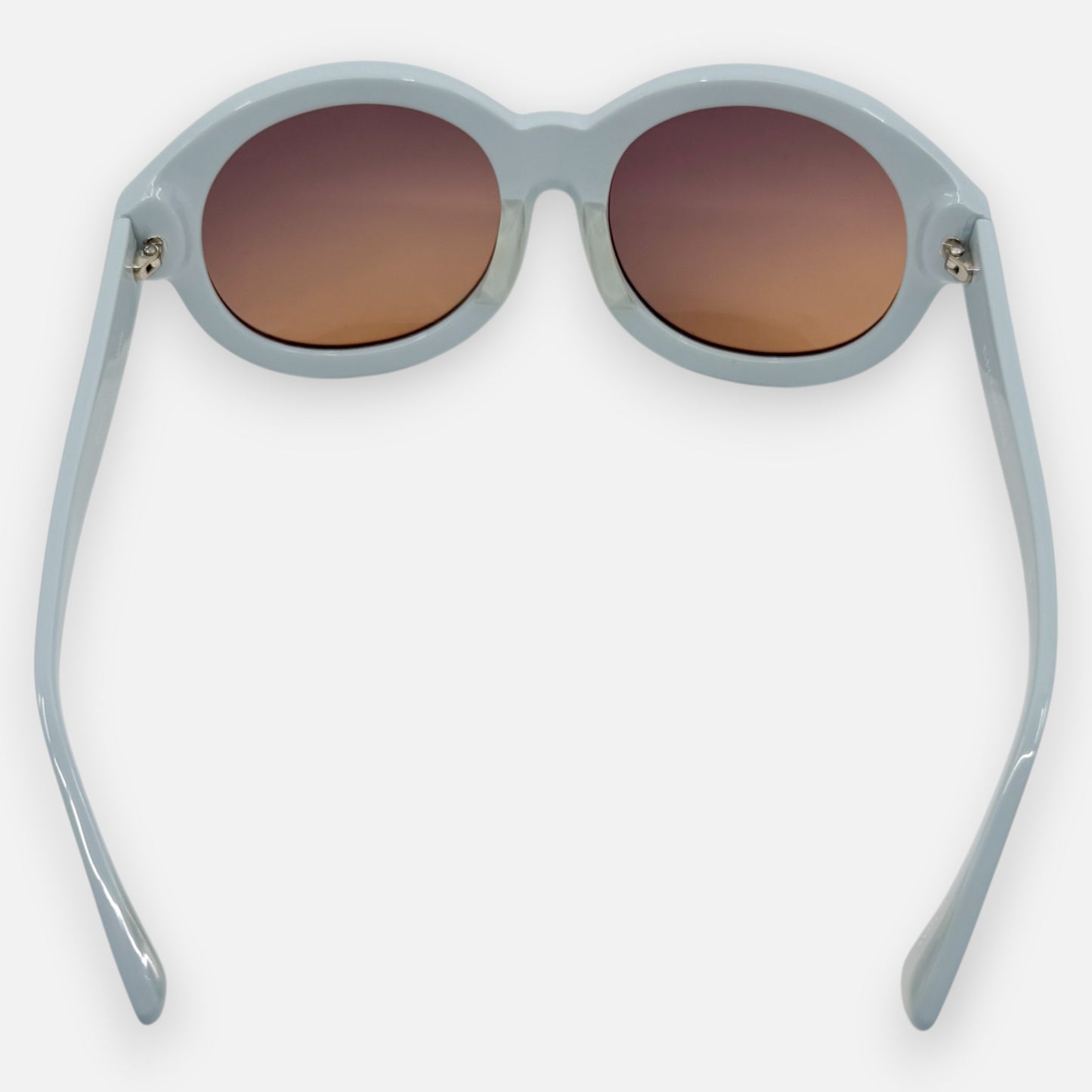 Eley Kishimoto Pale Blue Round Sunglasses