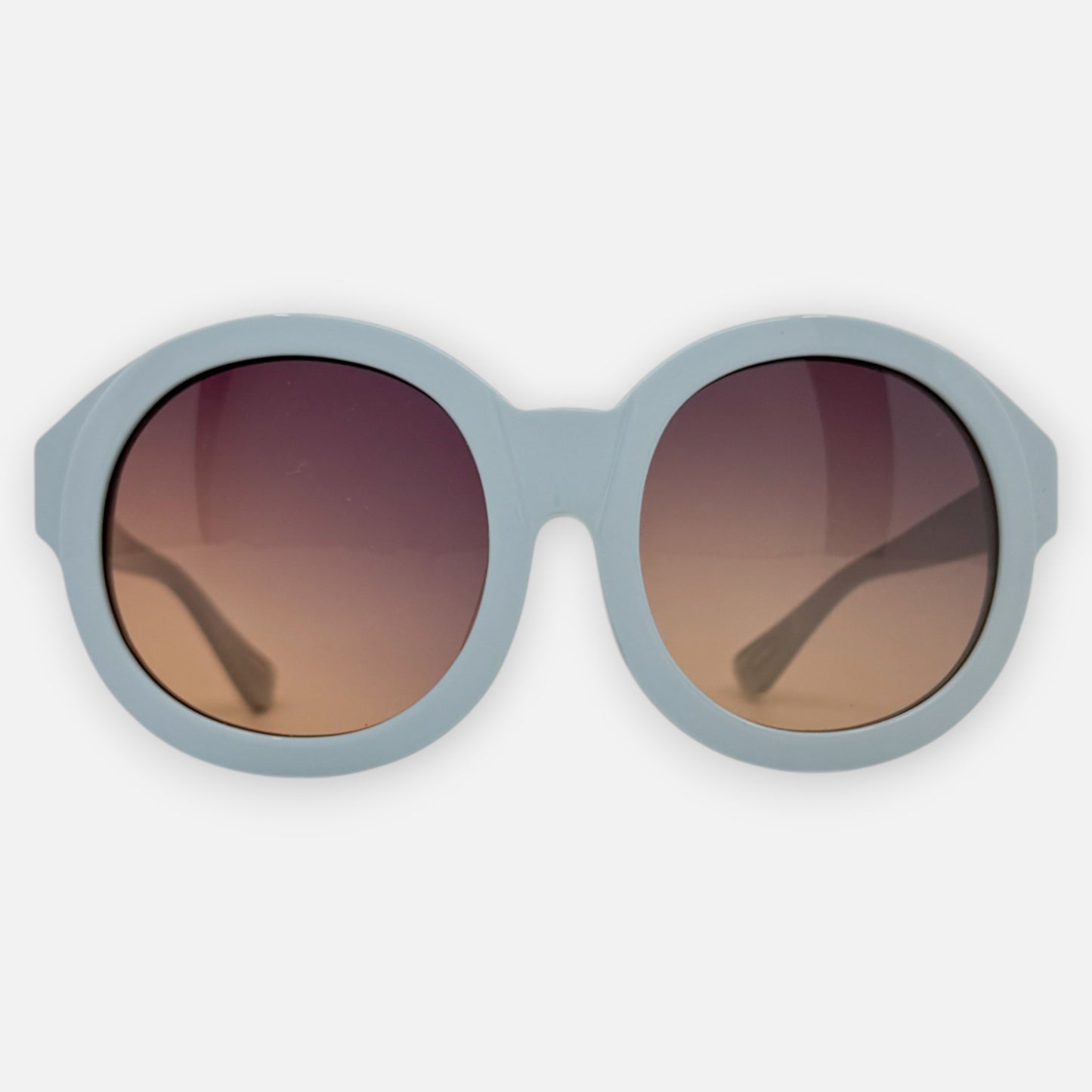 Eley Kishimoto Pale Blue Round Sunglasses