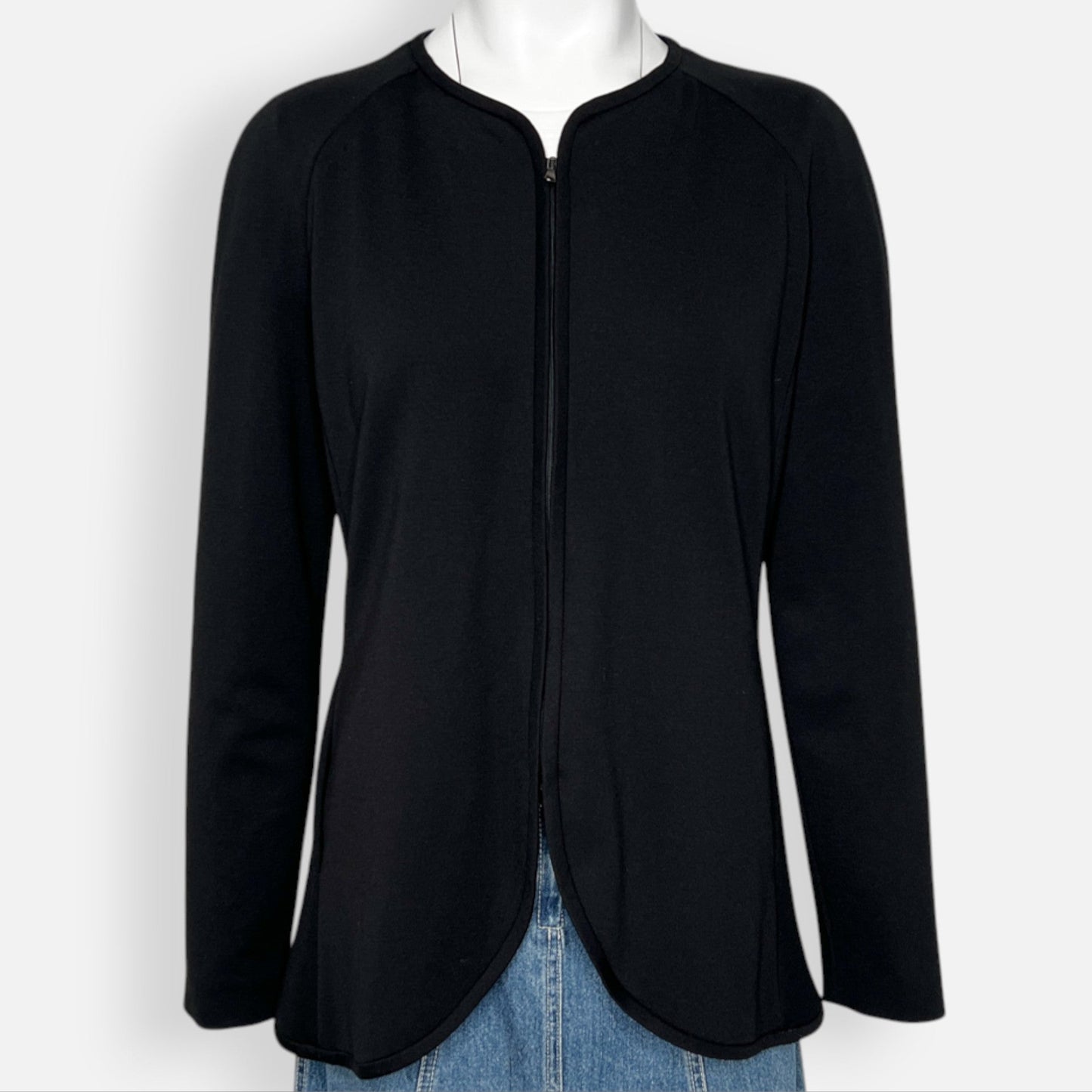 Emporio Armani Black Zip Jacket AU10 ~ IT42
