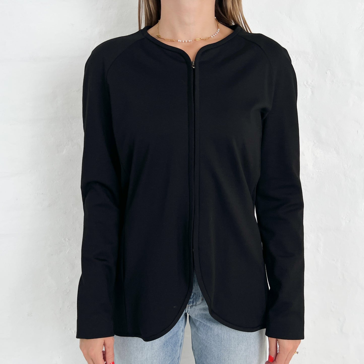 Emporio Armani Black Zip Jacket AU10 ~ IT42