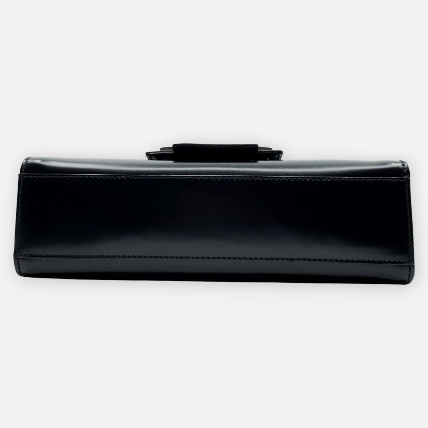 Salvatore Ferragamo Black Smooth Leather Small Handbag