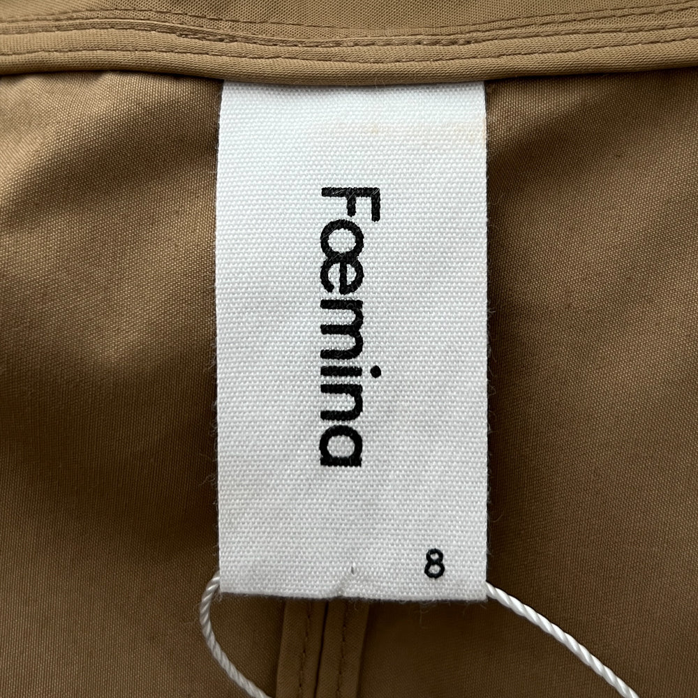 Foemina Stella II Cotton-Blend Tan Brown Trench Coat AU8-10