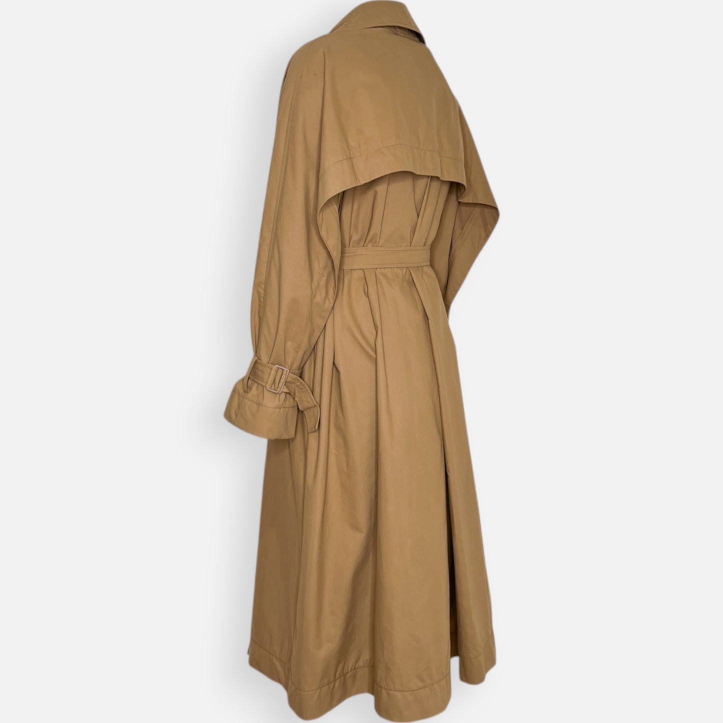 Foemina Stella II Cotton-Blend Tan Brown Trench Coat AU8-10