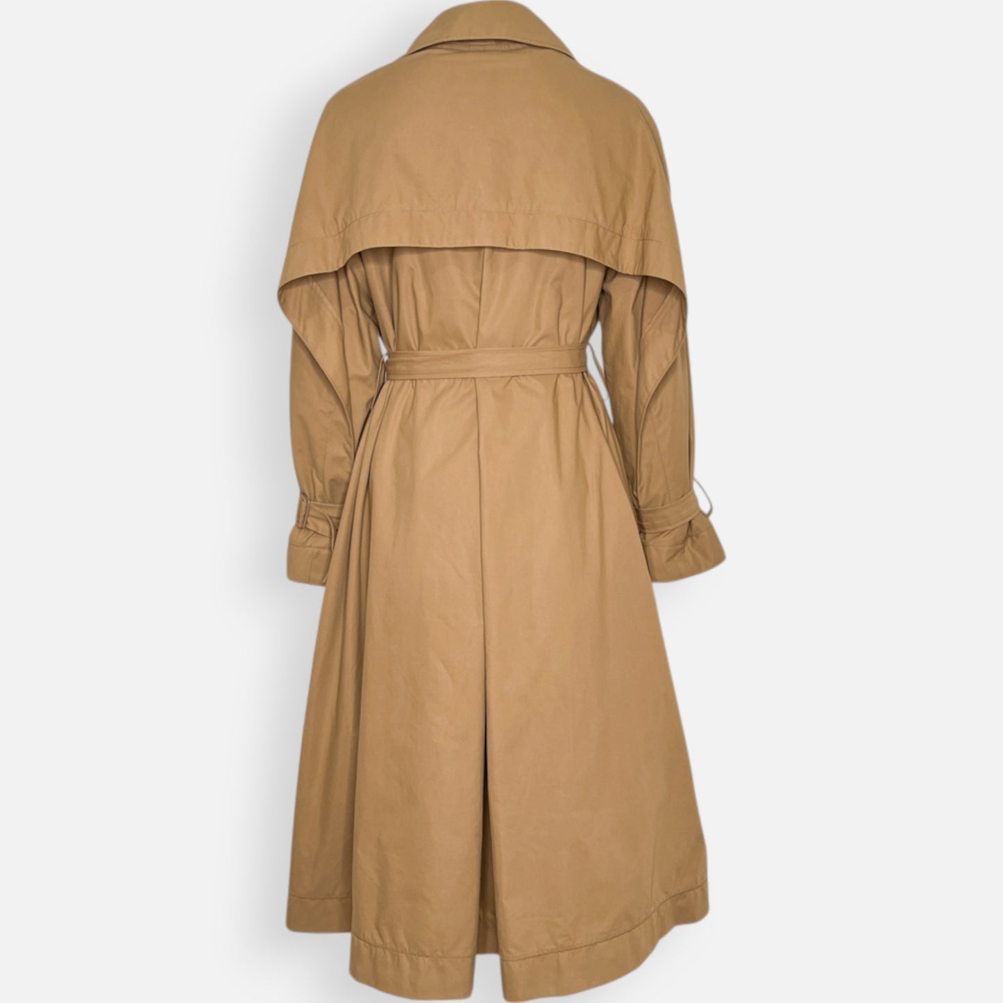 Foemina Stella II Cotton-Blend Tan Brown Trench Coat AU8-10