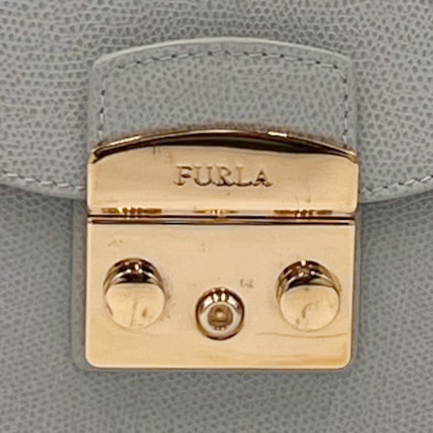 Furla Metropolis Grey Leather Crossbody & Top Handle Bag