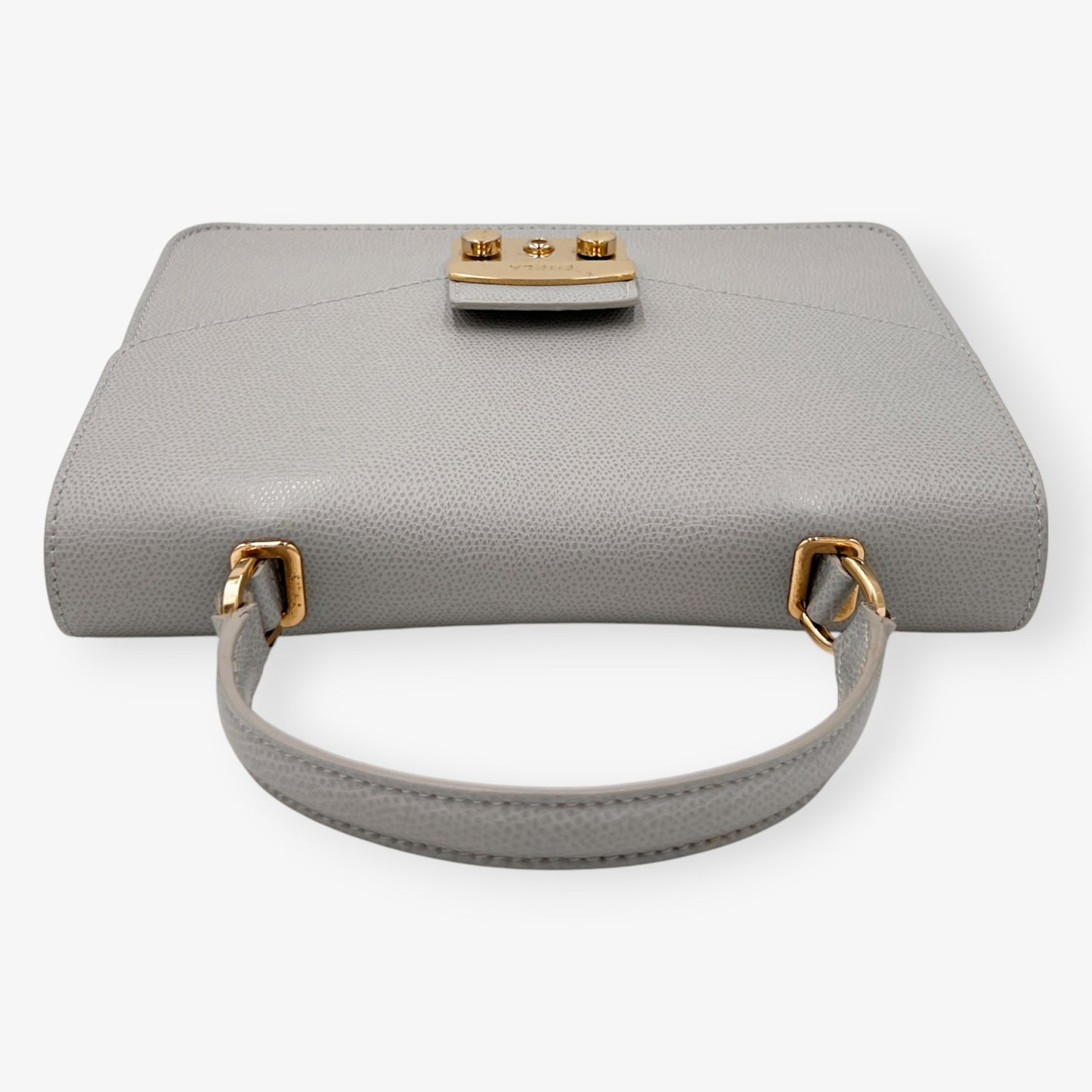 Furla Metropolis Grey Leather Crossbody & Top Handle Bag