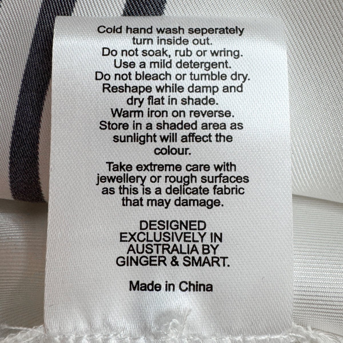 Ginger & Smart Walk The Line Silk Viscose Shirt Dress AU6 ~ Small