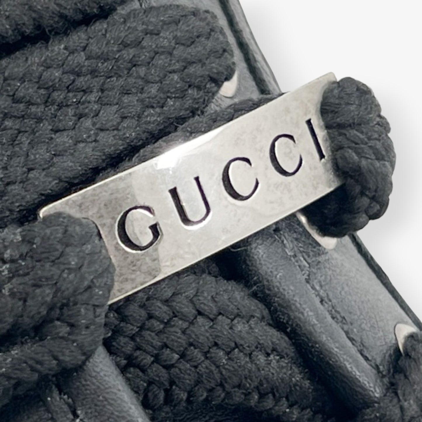 Gucci Black Soft Leather Round Toe Sneakers EU40 ~ AU9