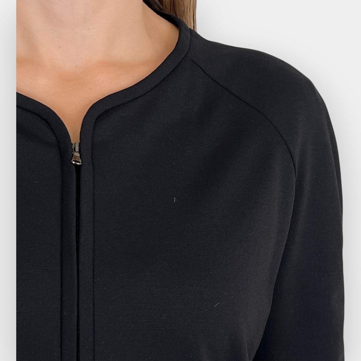 Emporio Armani Black Zip Jacket AU10 ~ IT42