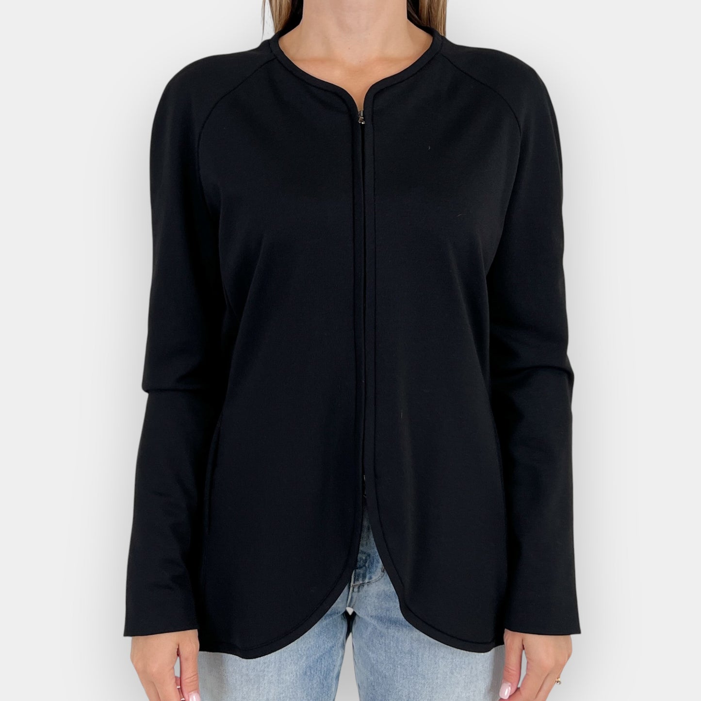 Emporio Armani Black Zip Jacket AU10 ~ IT42
