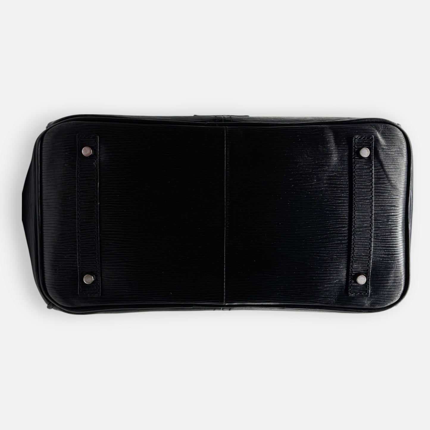 Jasper Conran Black Textured Leather Top Handle Padlock Bag