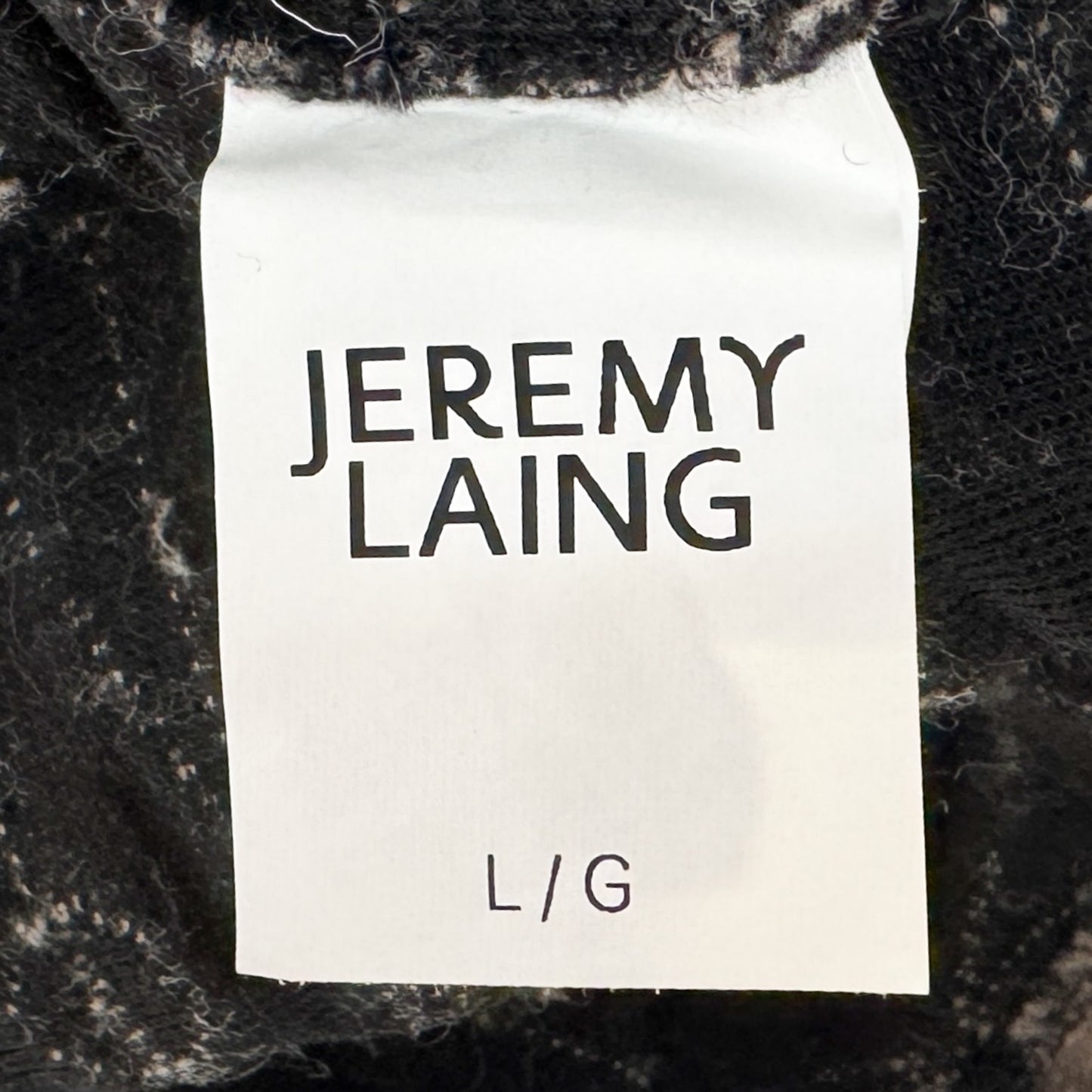 Jeremy Laing Charcoal Camel Jacquard Knit Large ~ AU14-16