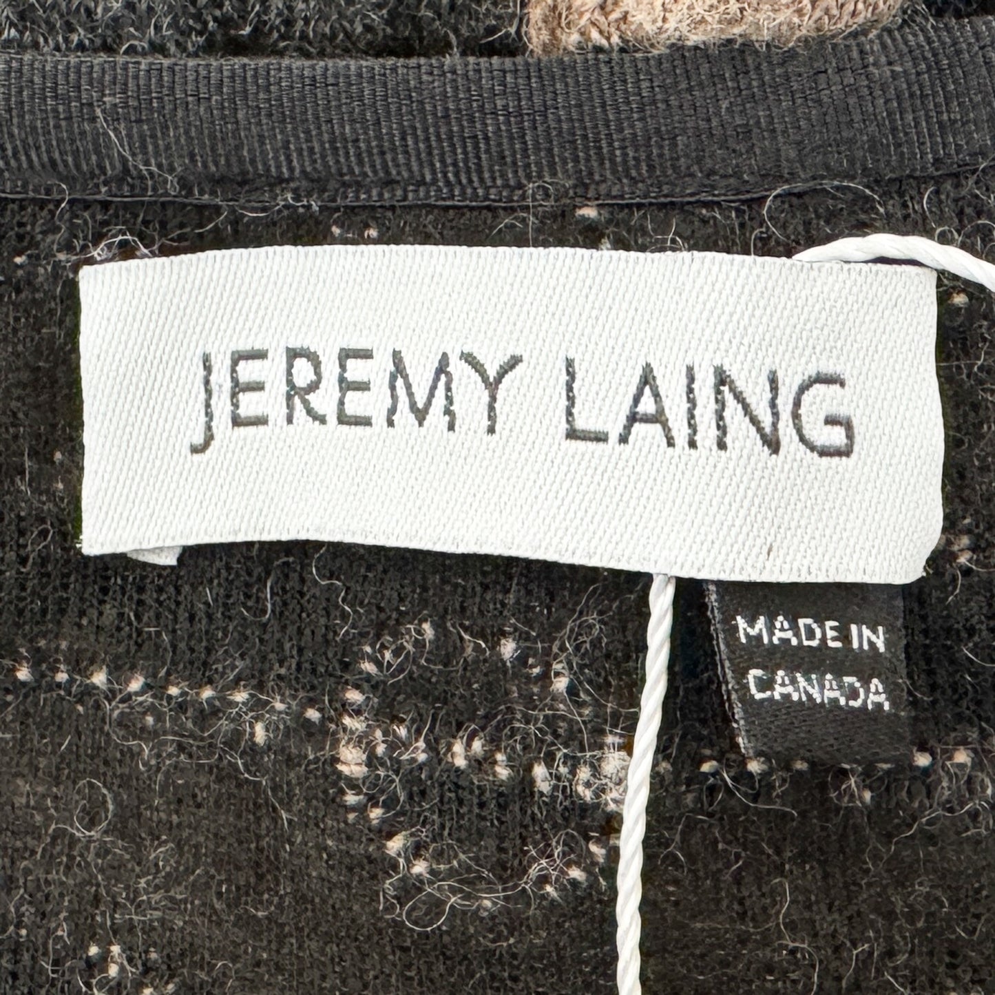 Jeremy Laing Charcoal Camel Jacquard Knit Large ~ AU14-16