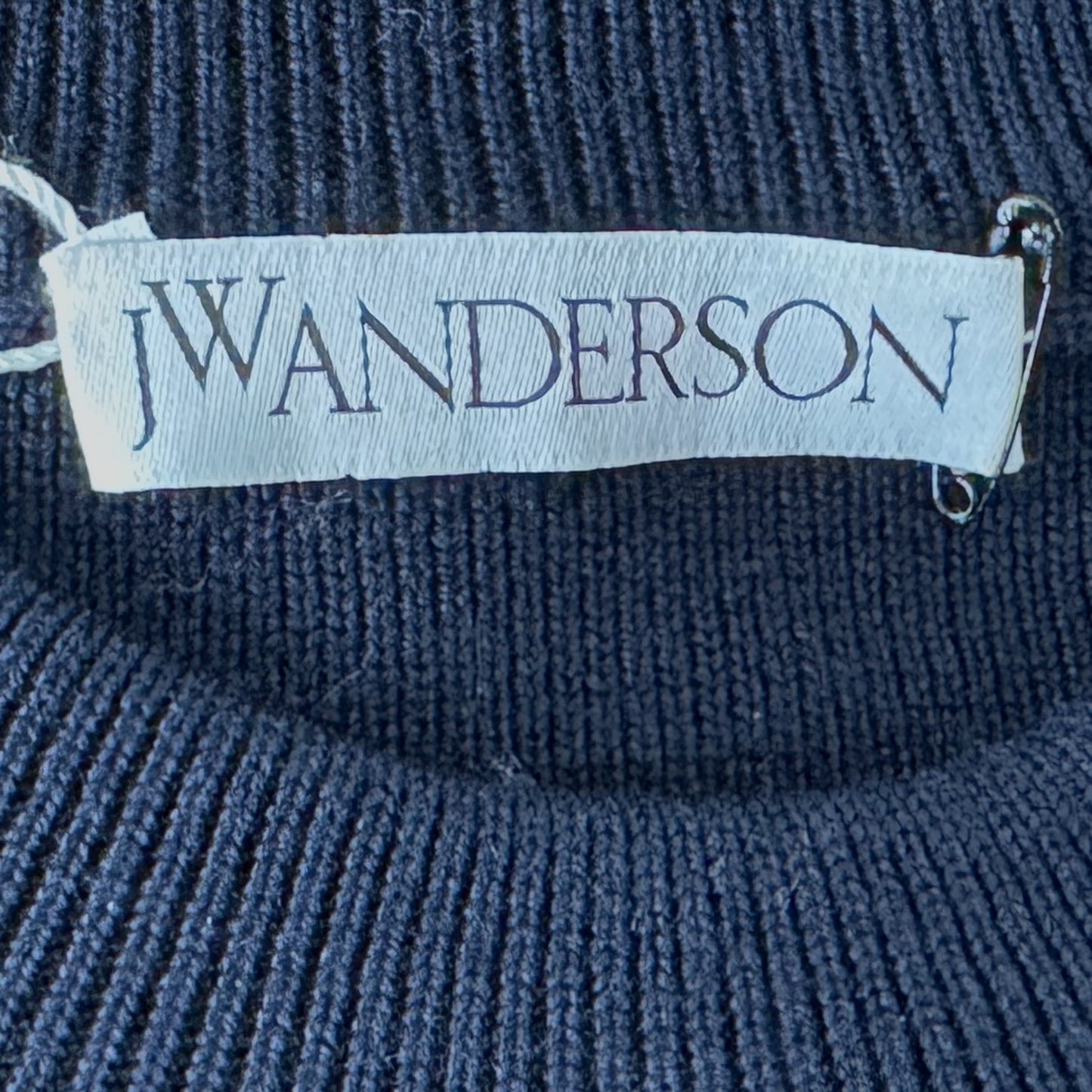 JW Anderson Navy Stripe Wool Jumper Small ~ AU8-10