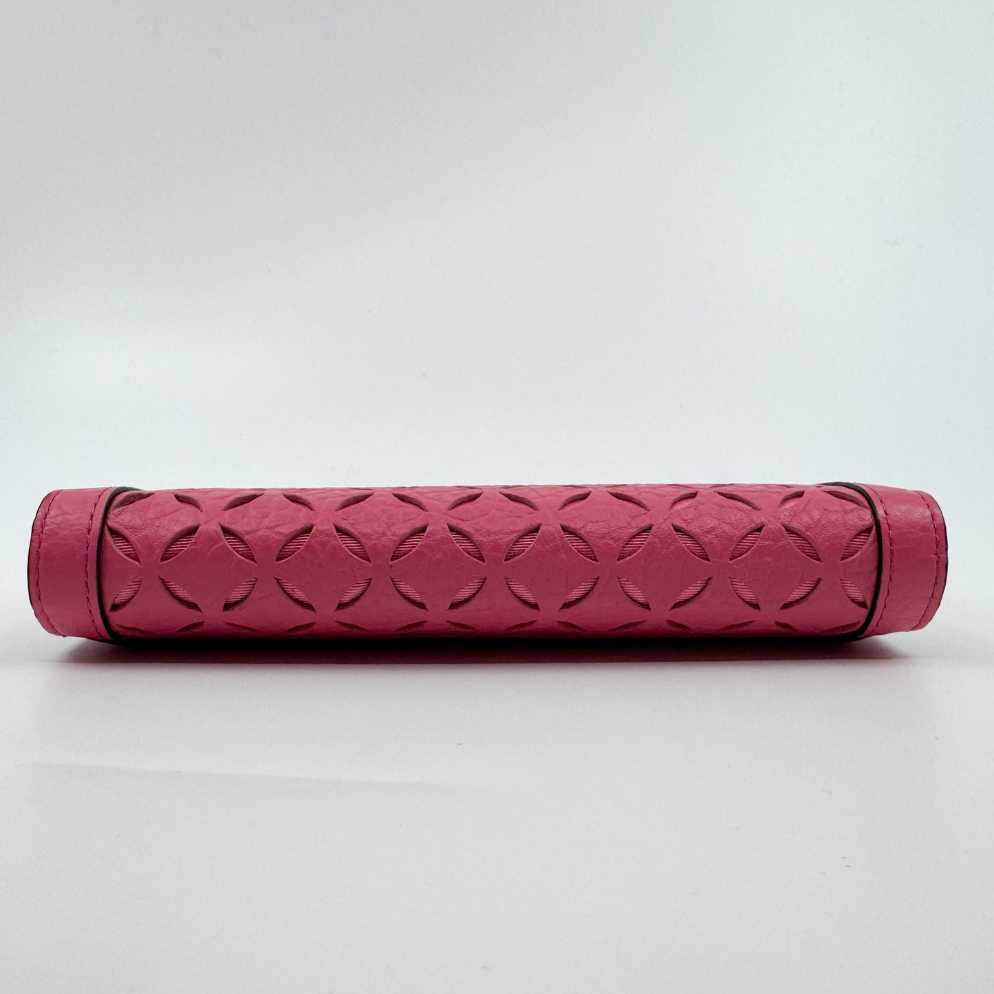Kate Spade Bright Pink Laser Cut Perry Lane Wristlet Wallet