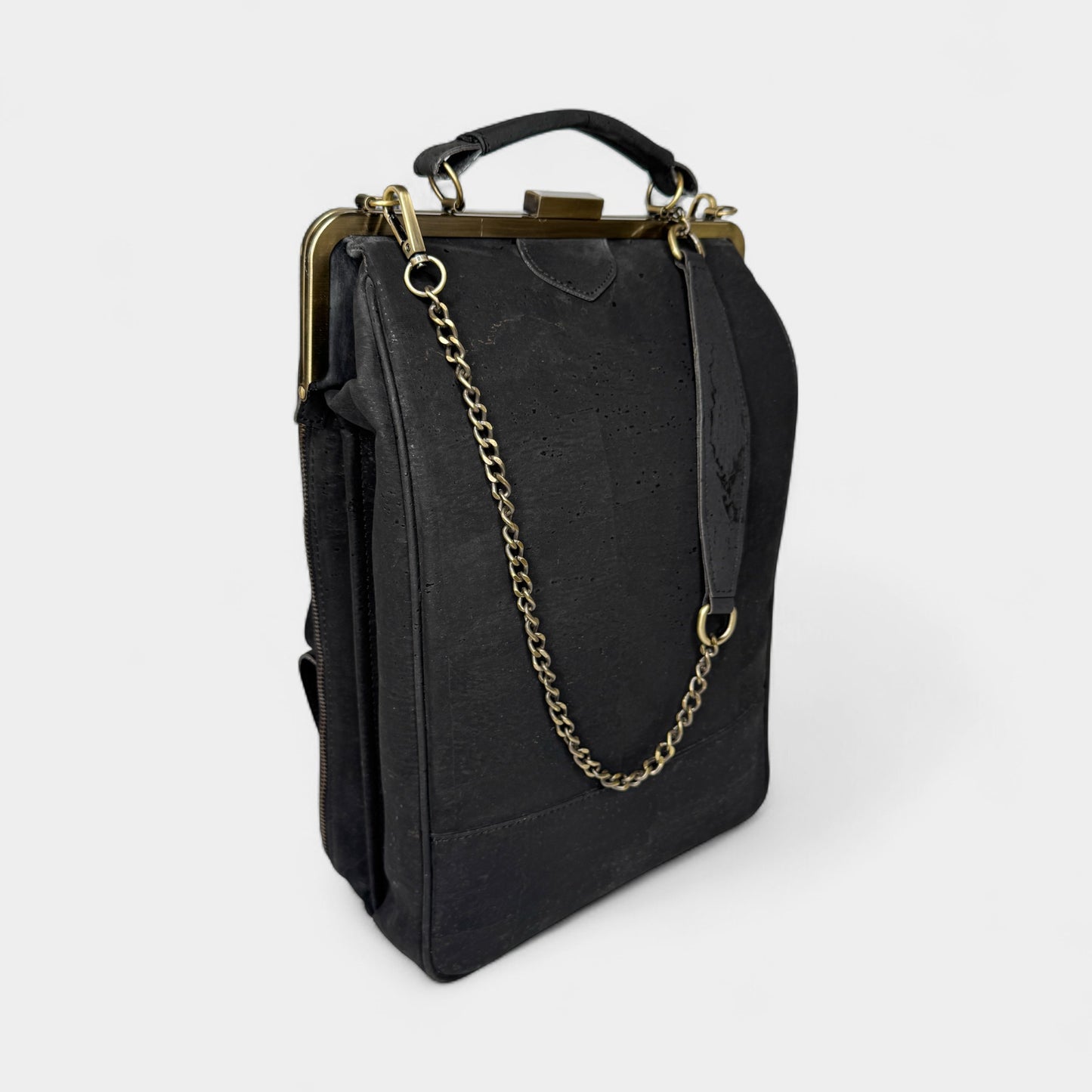 Laflore Paris Black Bobobark 3 in 1 Cork Laptop Bag