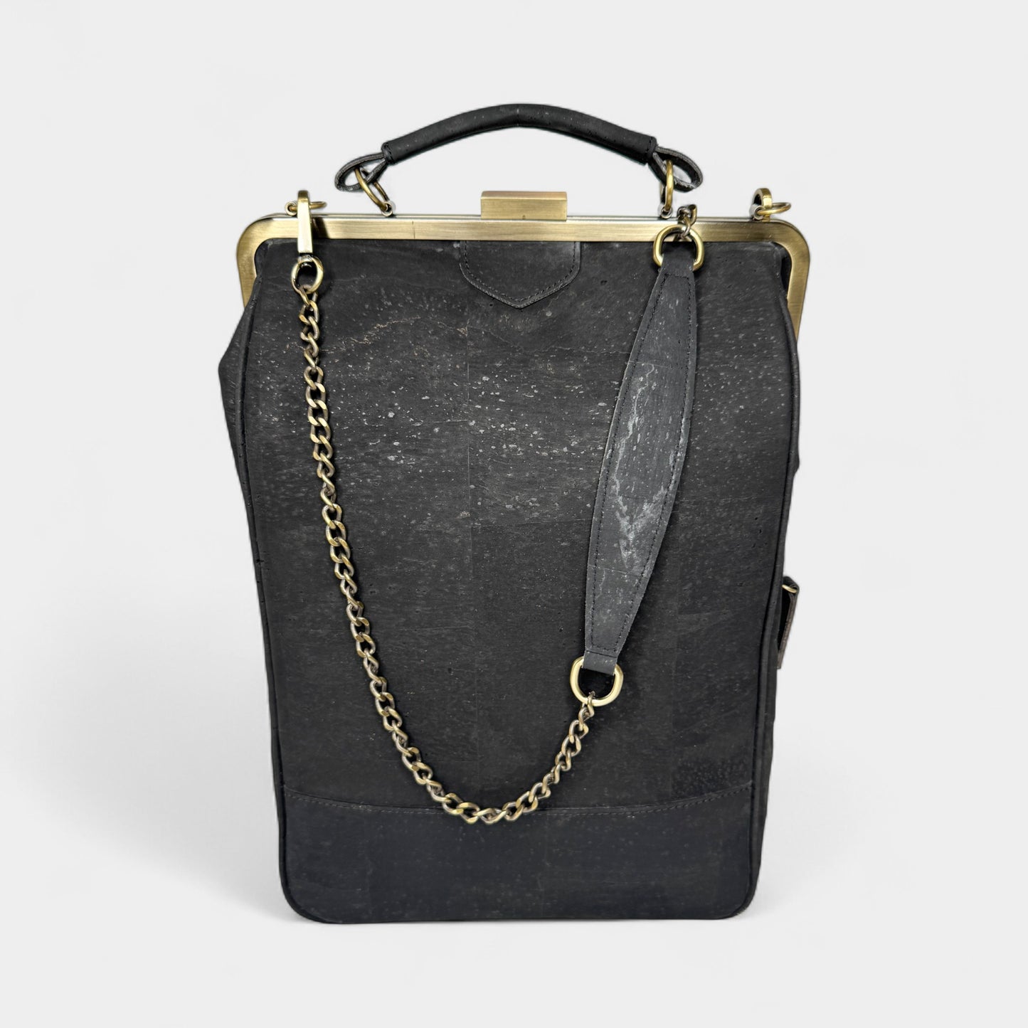 Laflore Paris Black Bobobark 3 in 1 Cork Laptop Bag