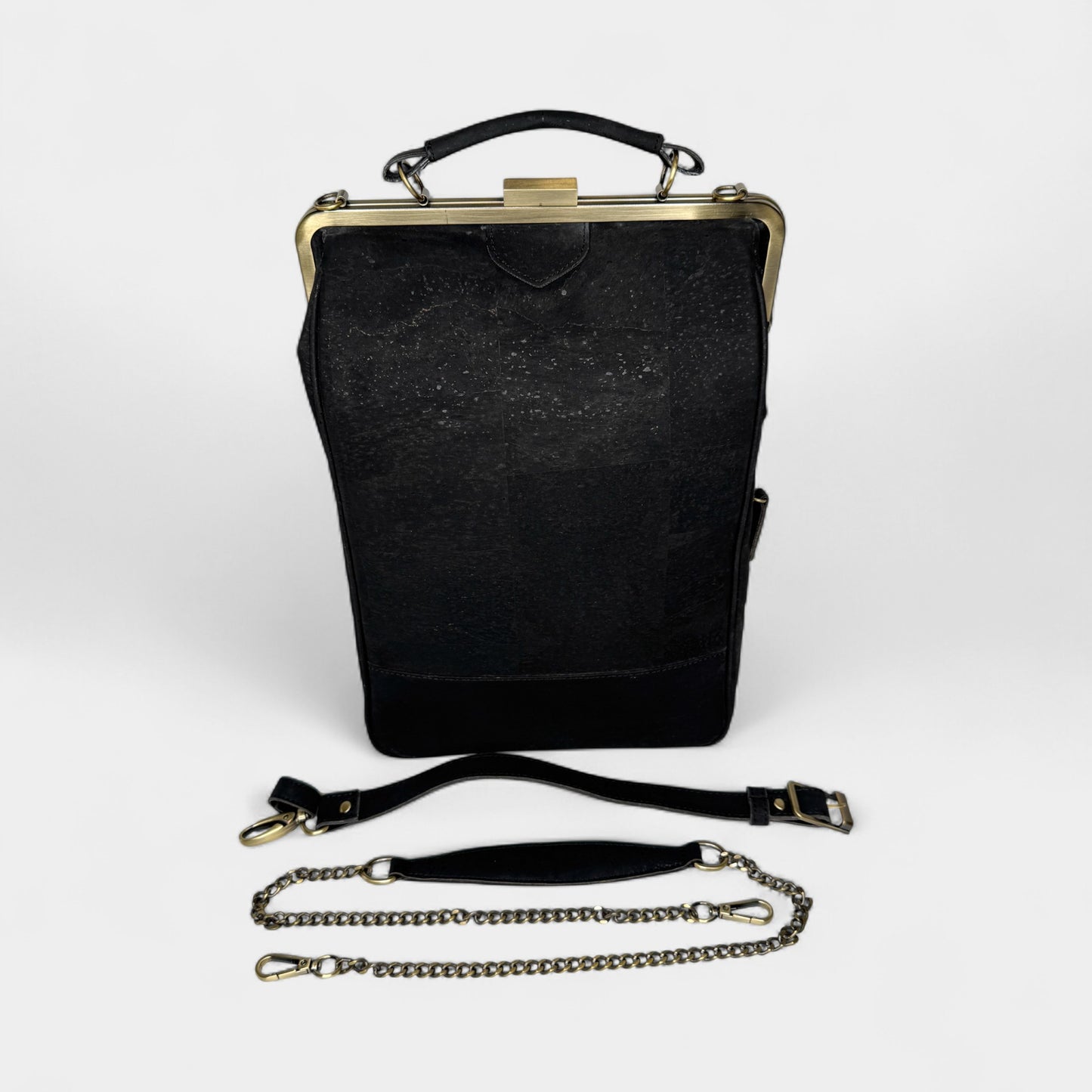 Laflore Paris Black Bobobark 3 in 1 Cork Laptop Bag