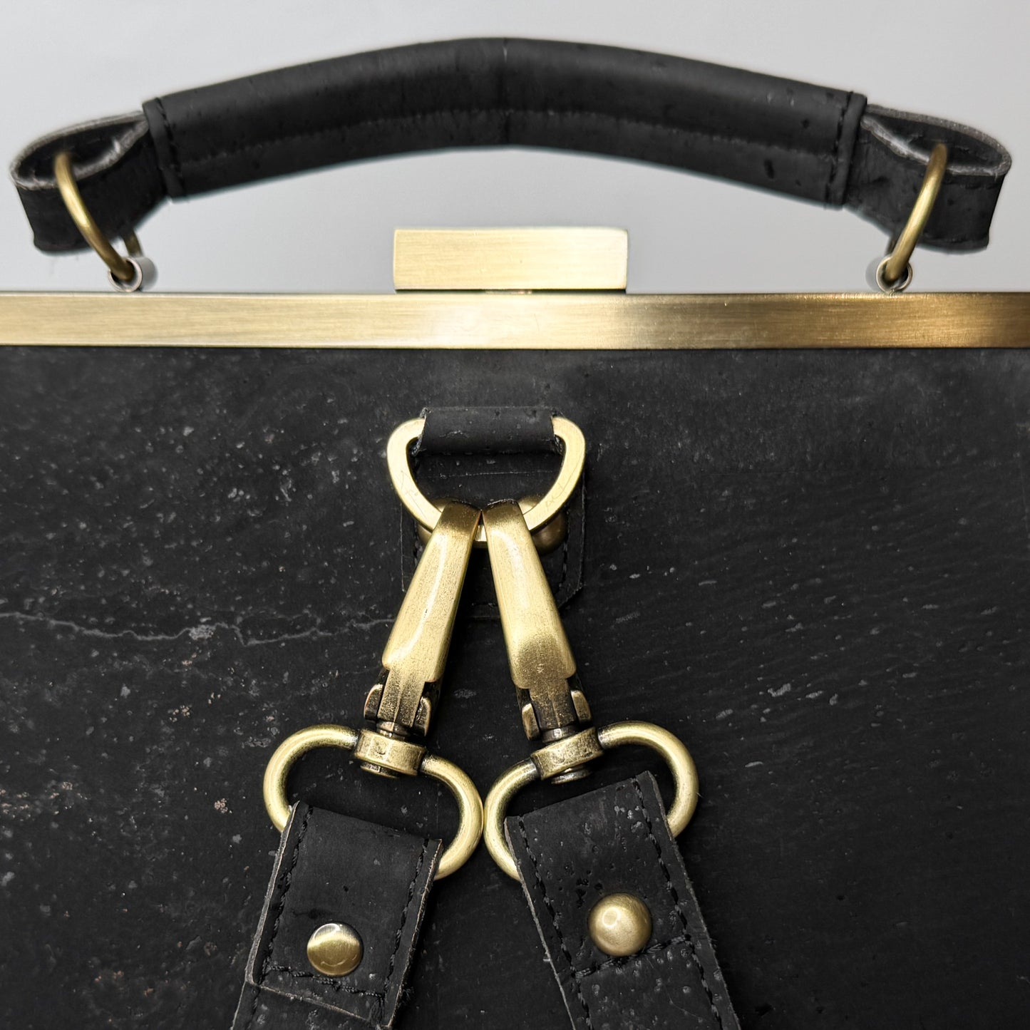 Laflore Paris Black Bobobark 3 in 1 Cork Laptop Bag