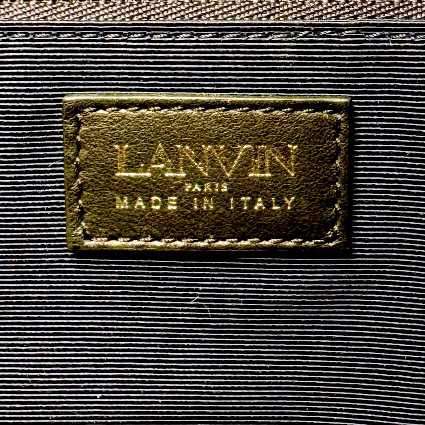 Lanvin Paris Mother & Child Black Large Shopper Tote Bag