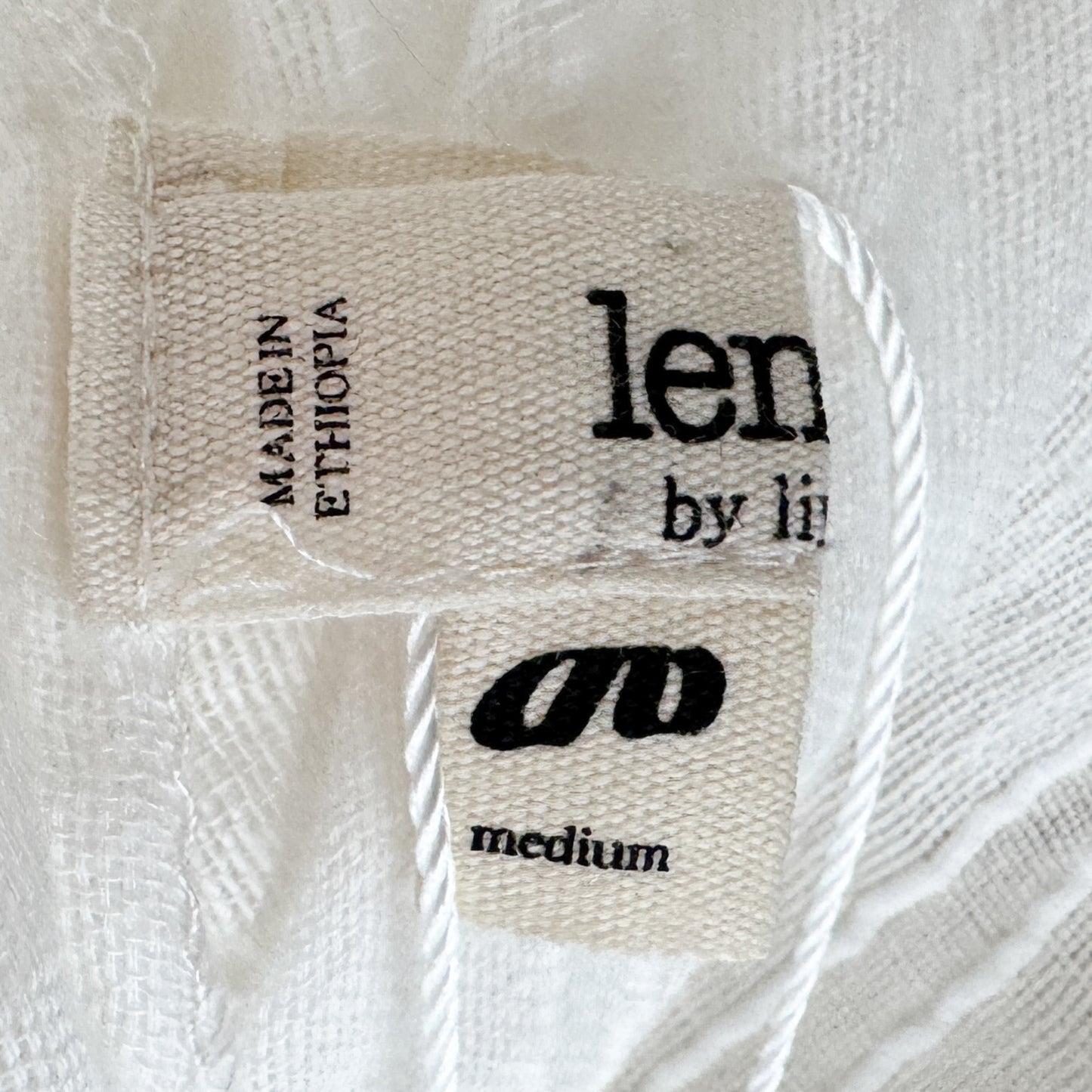 LEMLEM Off White Cotton Belted Sheer Kelali Sundress Medium ~ AU10-12